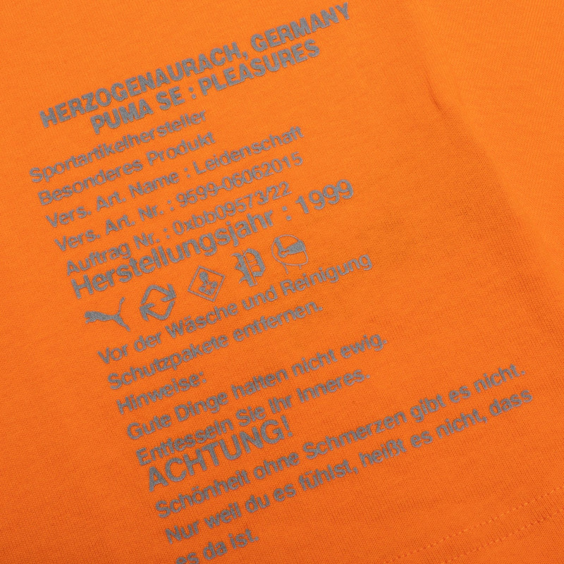 PUMA X PLEASURES TYPO TEE - ORANGE 5