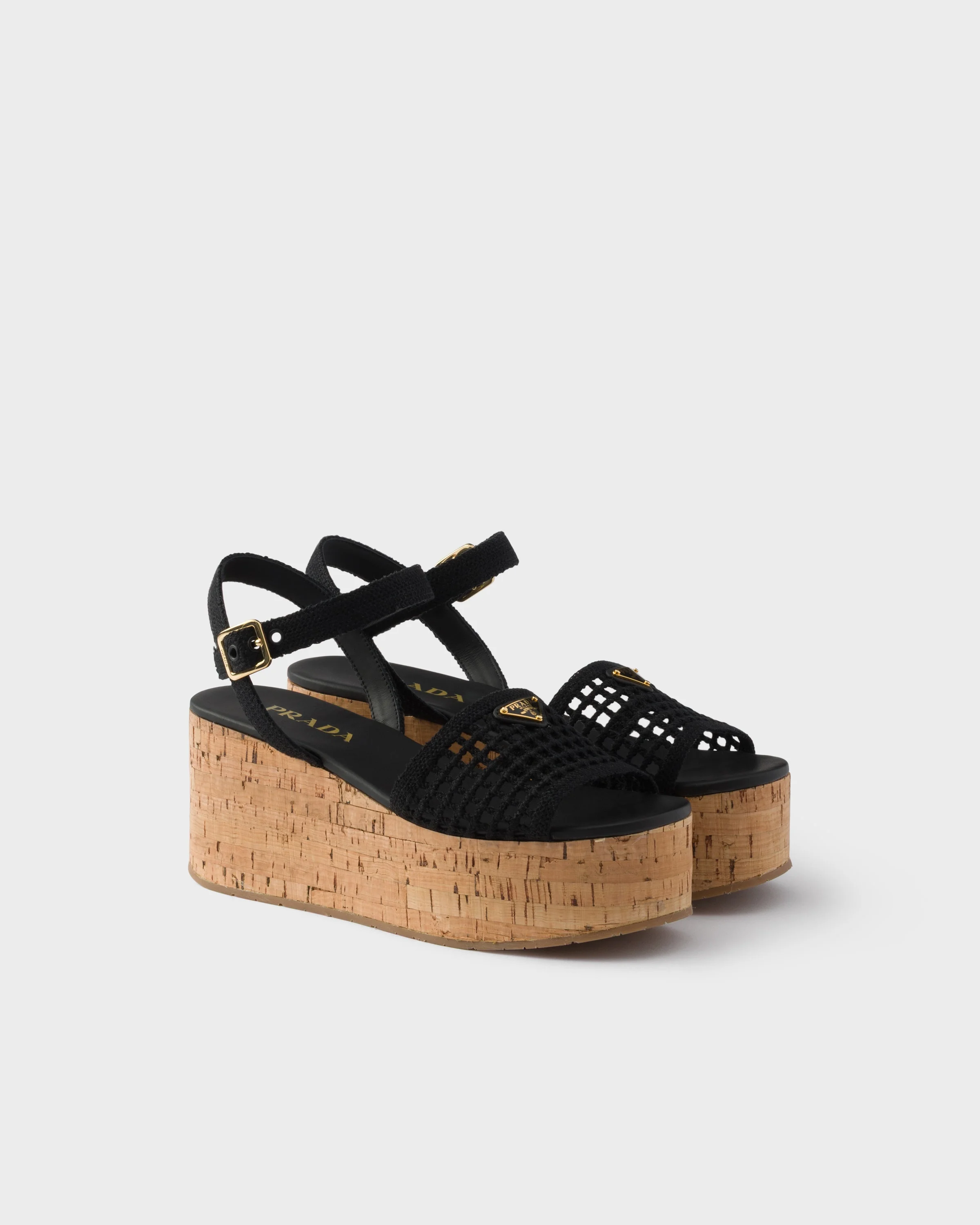 Crochet wedge platform sandals - 1
