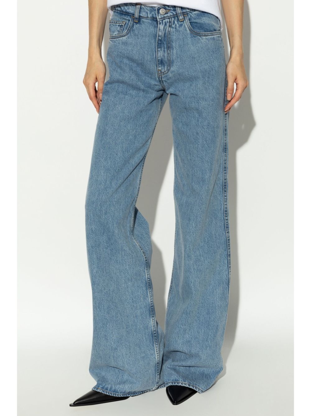 wide-leg mid-rise jeans - 3