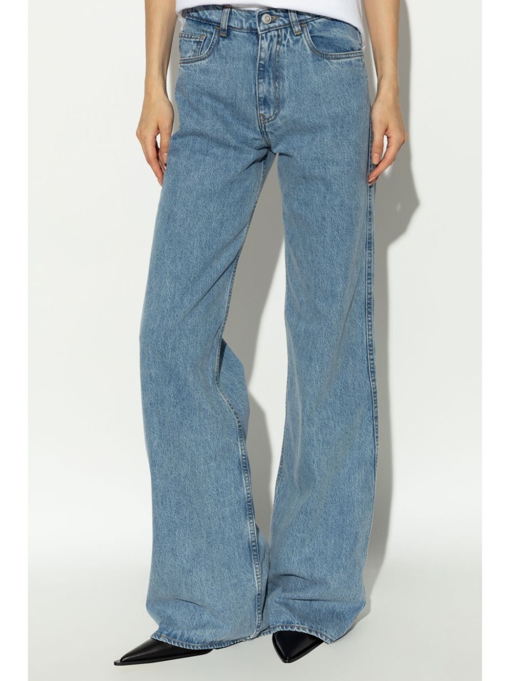 wide-leg mid-rise jeans - 3