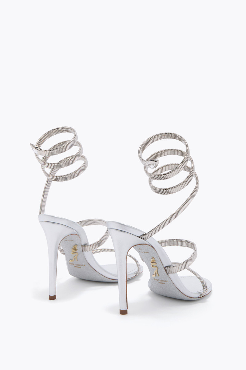RENE CAOVILLA JUNIPER SILVER SANDAL 105 outlook