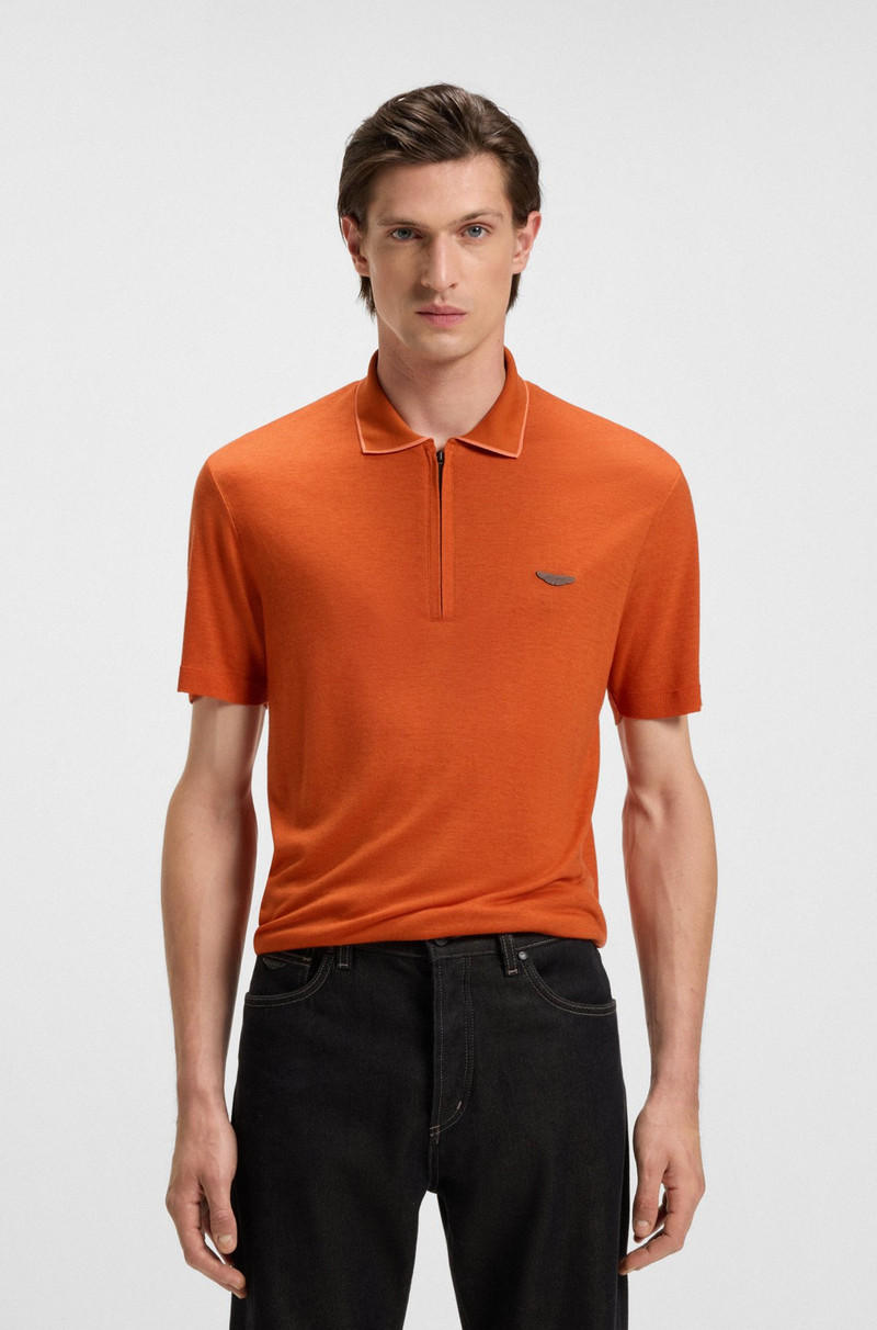 BOSS X ASTON MARTIN POLO SHIRT WITH NUBUCK LOGO 2