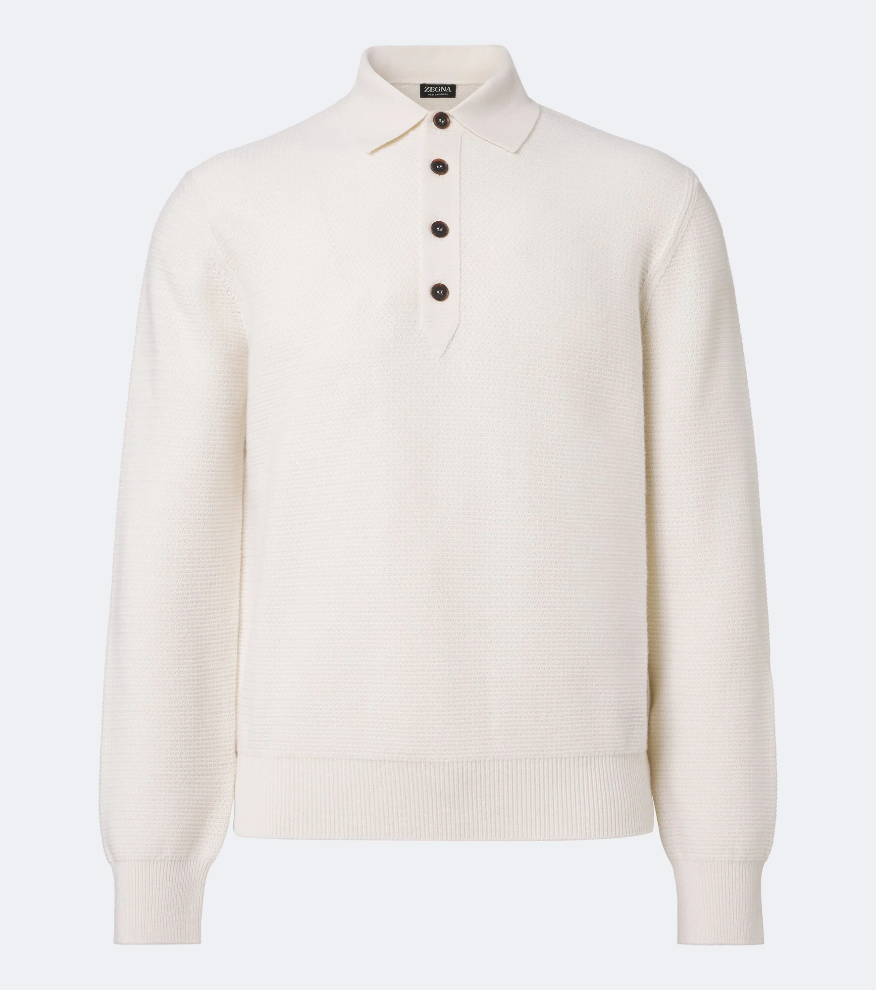 Cashmere polo sweater - 1