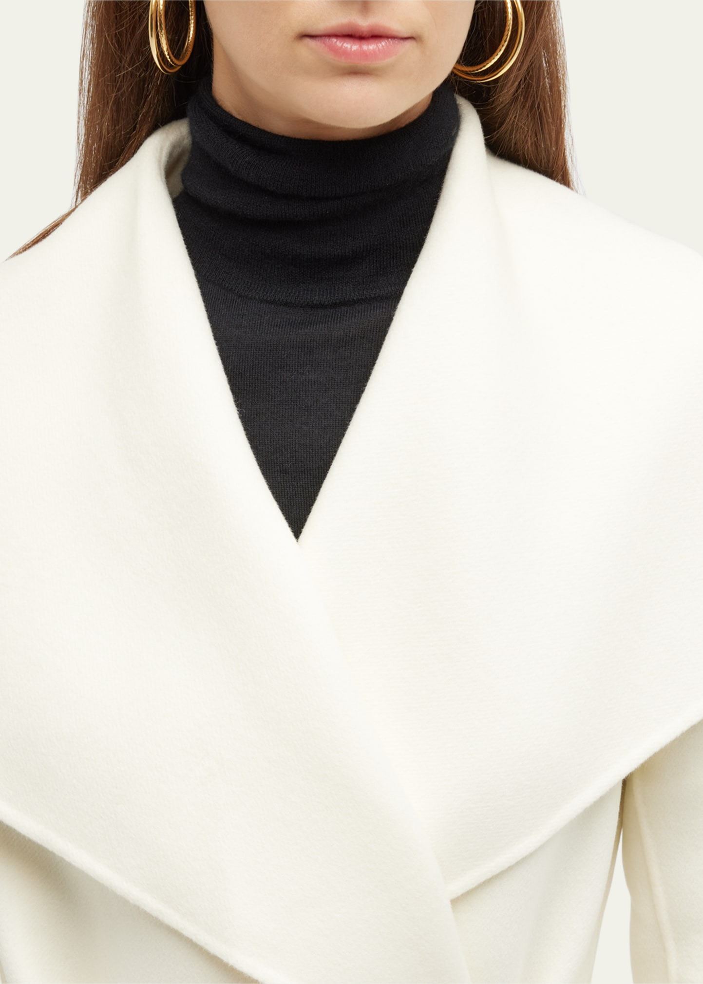 Mai Wool Belted Wrap Coat - 5