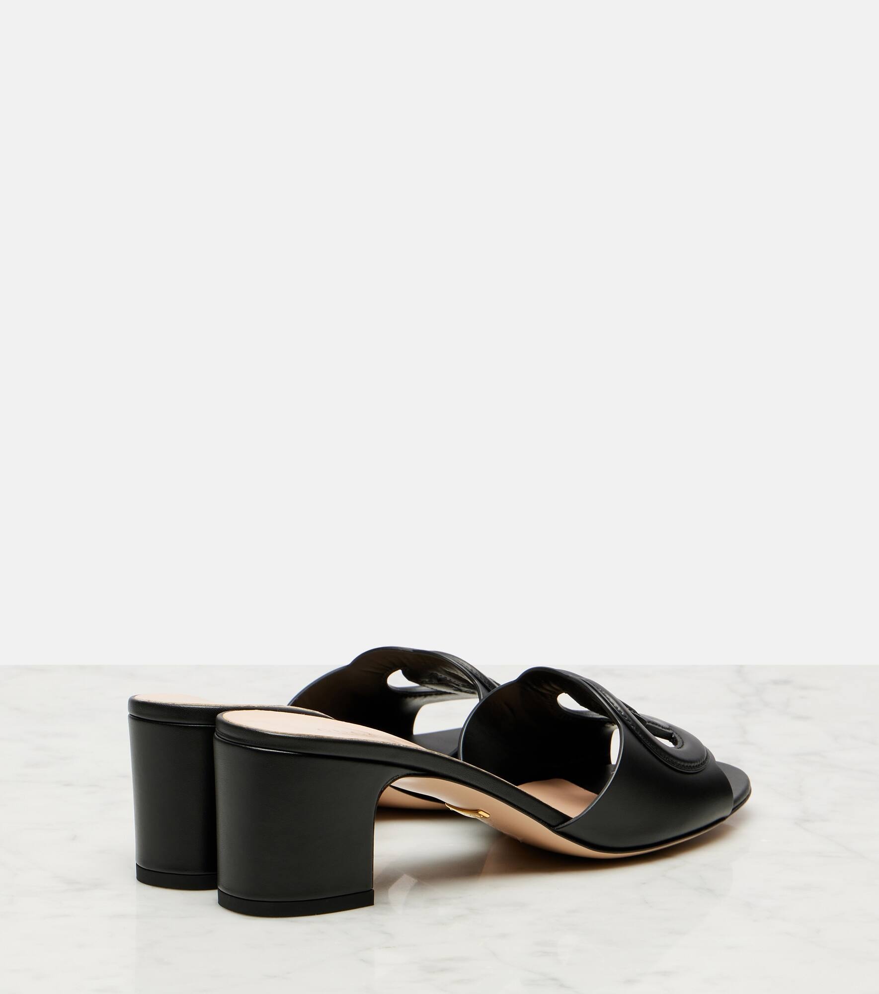 Interlocking G leather mules - 2