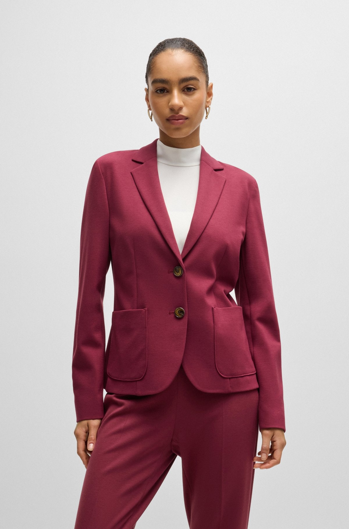 EXTRA-SLIM-FIT JACKET IN STRETCH FABRIC - 2