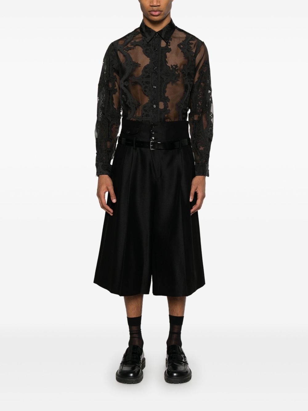 pleat-detailed shorts - 2