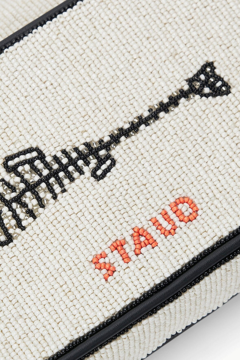 STAUD TOMMY BEADED BAG STAUDINES CREAM 6
