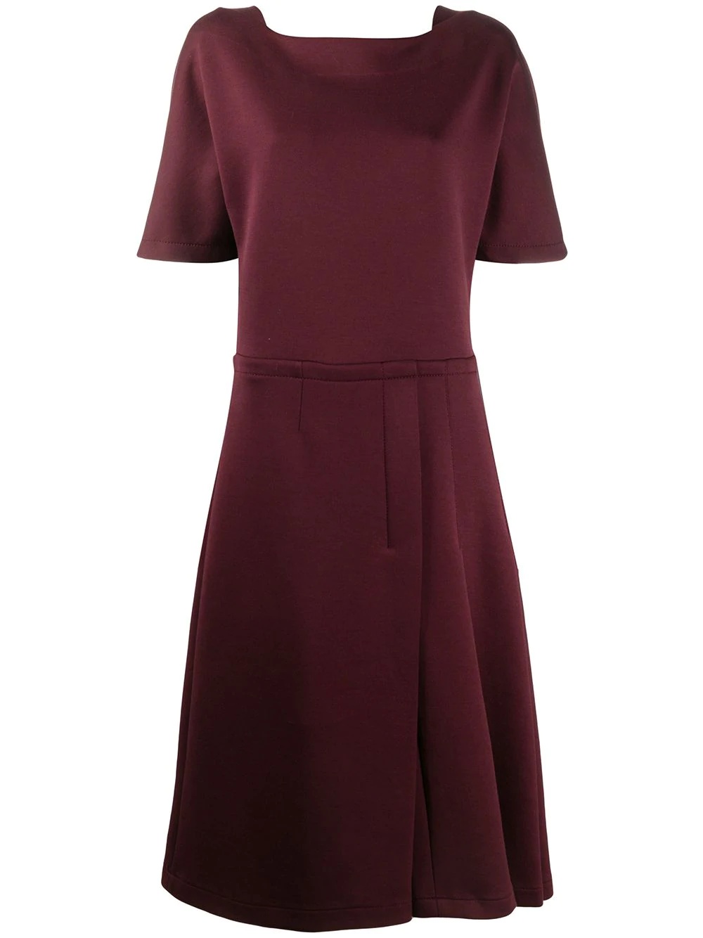 pleated mid-length dress - 1