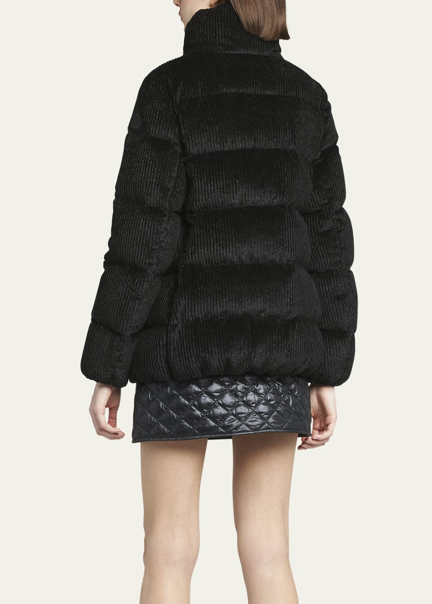 Cochevisse Metallic Velvet Corduroy Puffer Jacket - 3