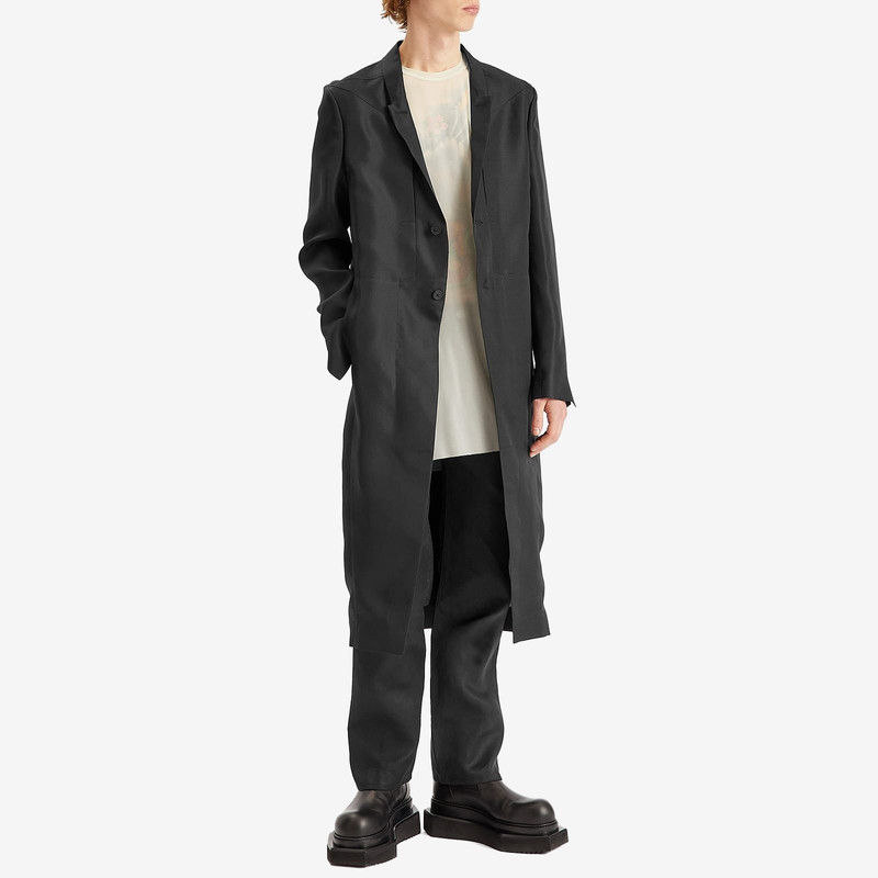 Rick Owens Rick Owens Silk Gazar Lido Coat outlook
