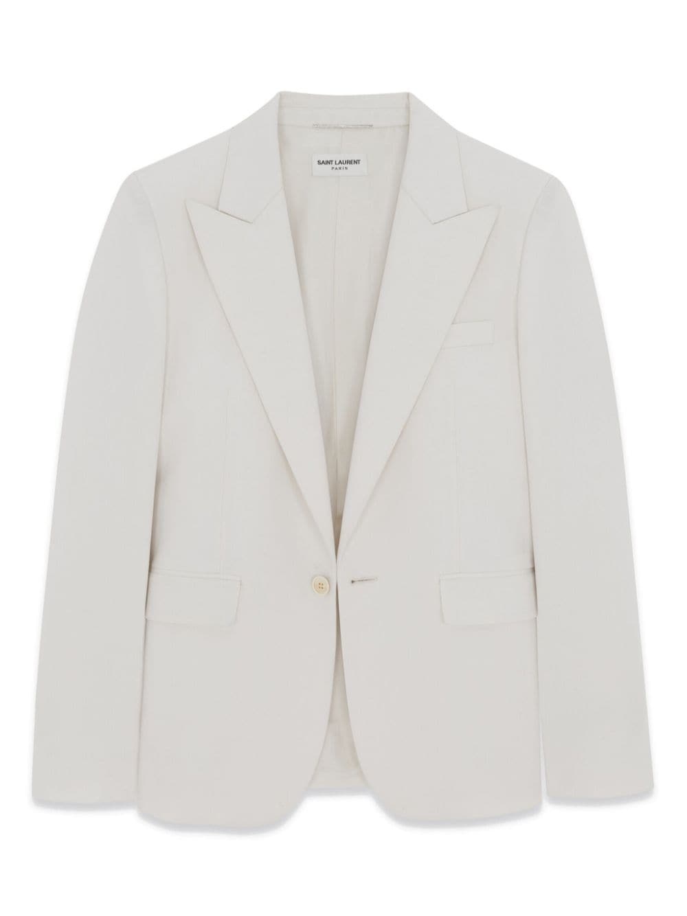 single-breasted virgin wool-gabardine blazer - 3