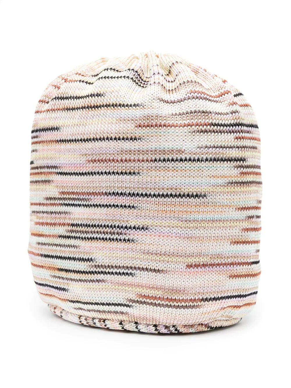 knitted drawstring bucket bag - 3