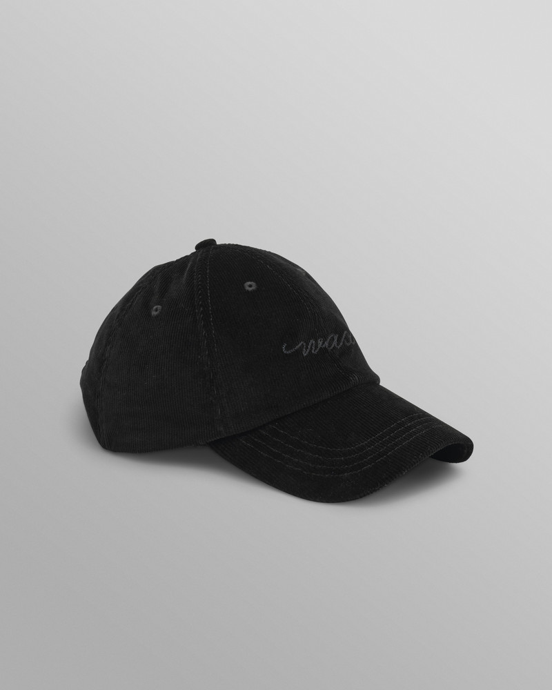 Spencer - Black Corduroy Sports Cap 3