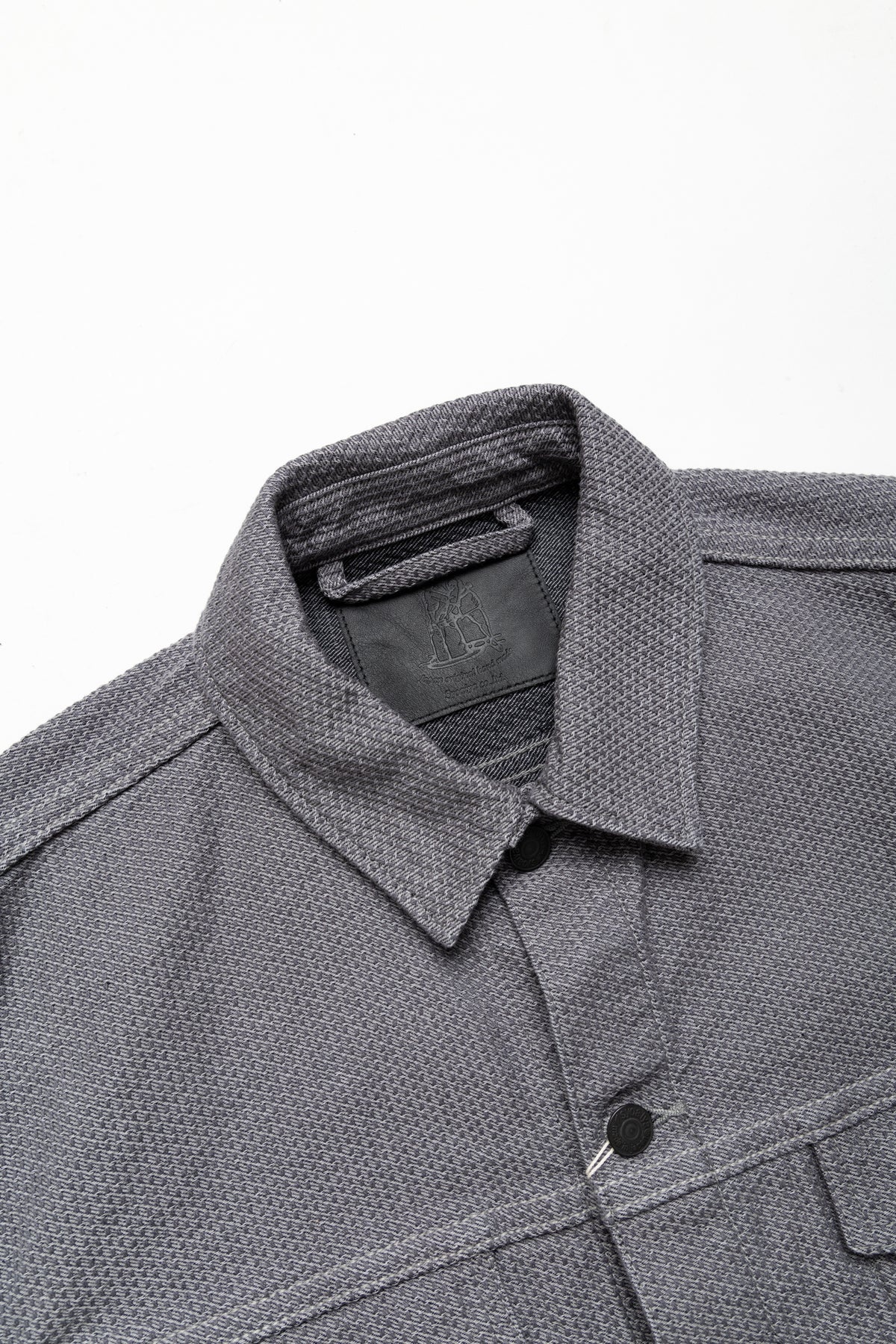 Sashiko Type 3 Jacket - Heather Grey x Black - 6