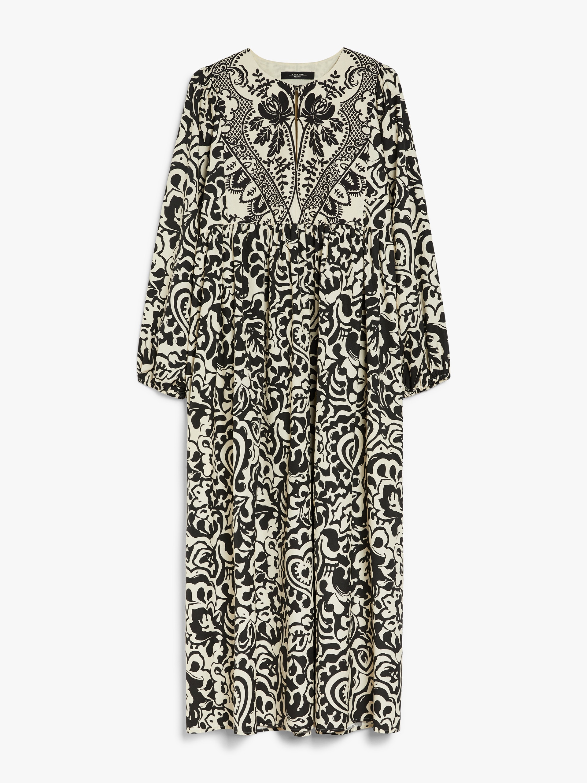 ワンピース Weekend Max Mara Anzio Dress Weekend Max Mara Omens Black Anzio Graphic-print Cotton