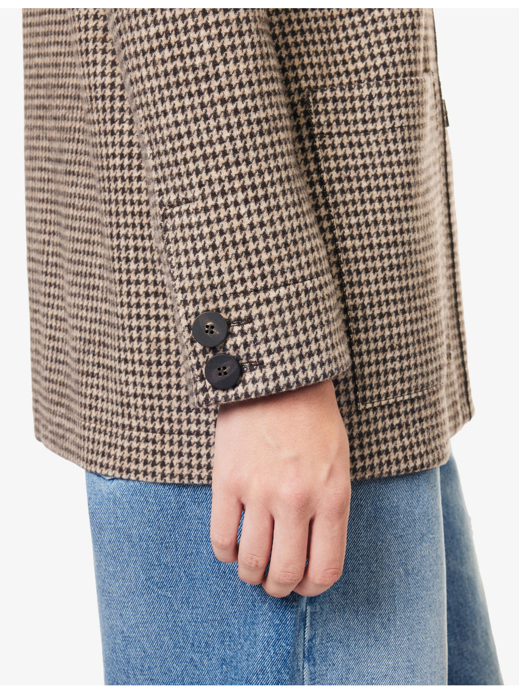 Chore Patterned Brushed Wool-Blend Jacket - 5