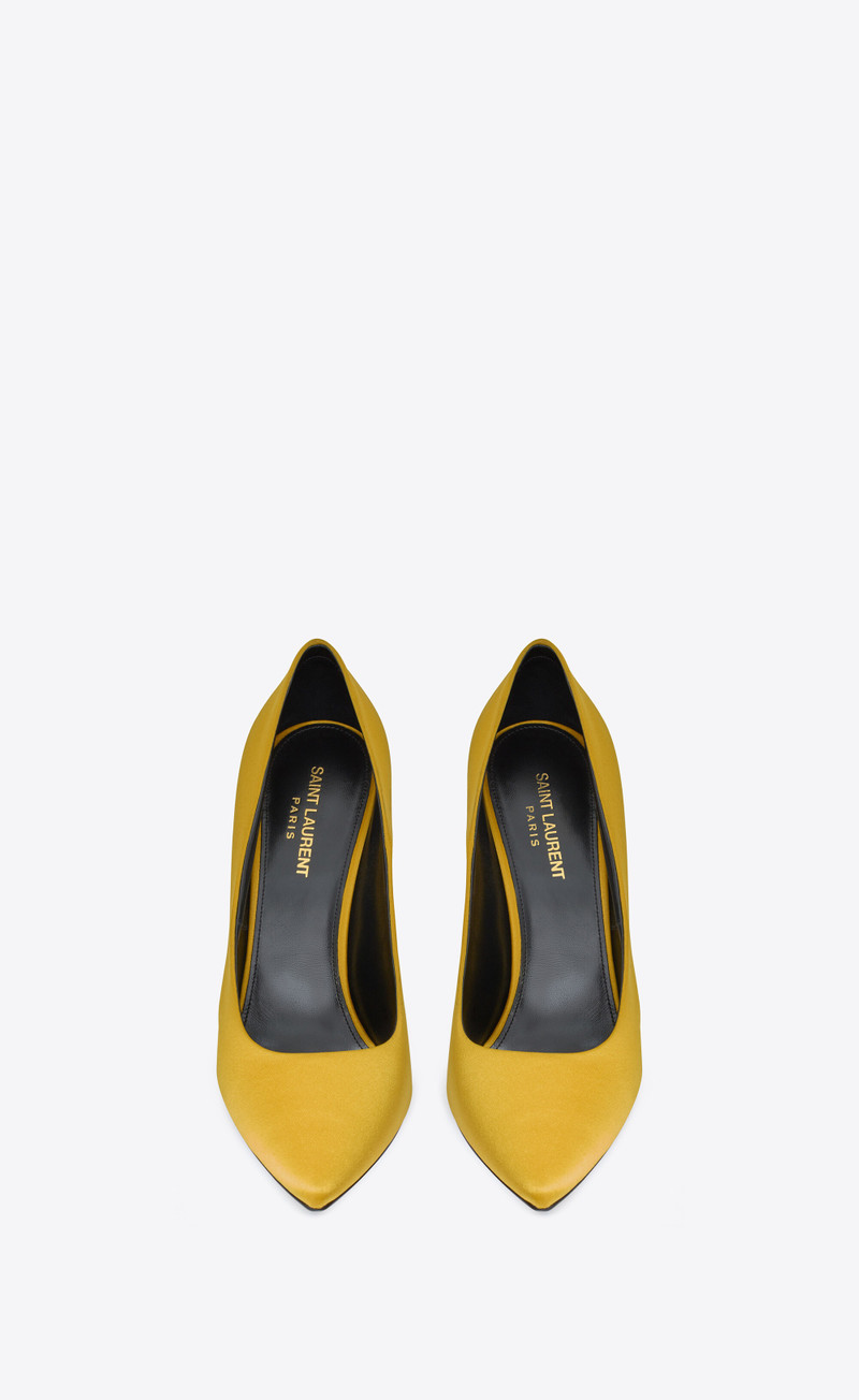 SAINT LAURENT monceau pumps in satin crepe outlook