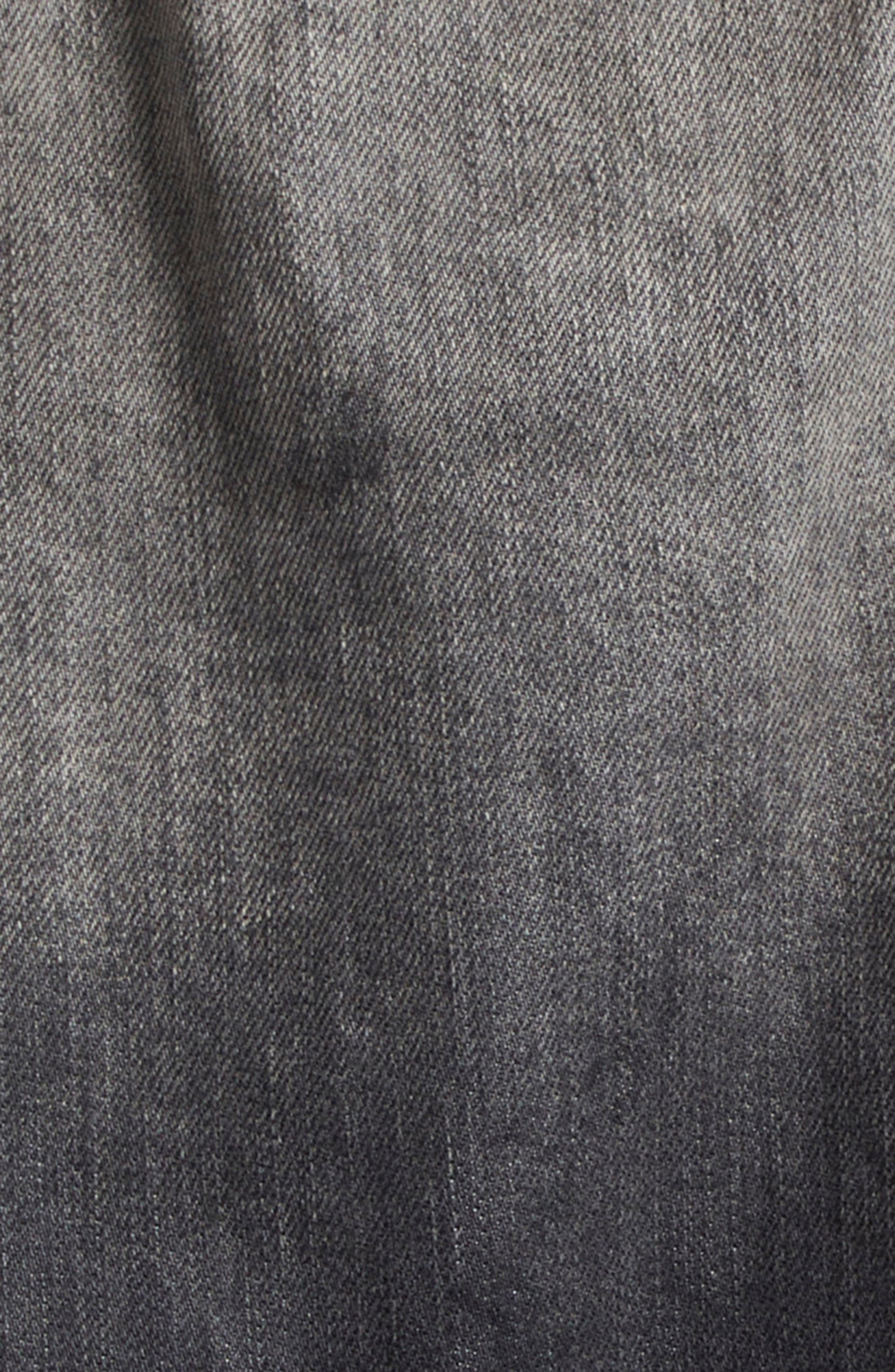 Acne Studios Oversize Paint Smudged Denim Jacket in Black at Nordstrom - 6