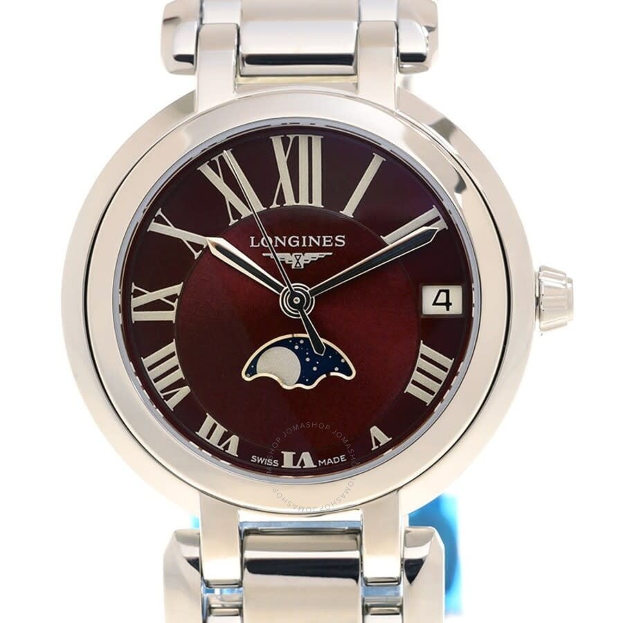 Longines Primaluna Quartz Red Dial Ladies Watch L8.115.4.92.6 - 2