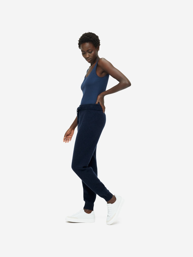 Women's Track Pants Daphne Cashmere Navy - 2