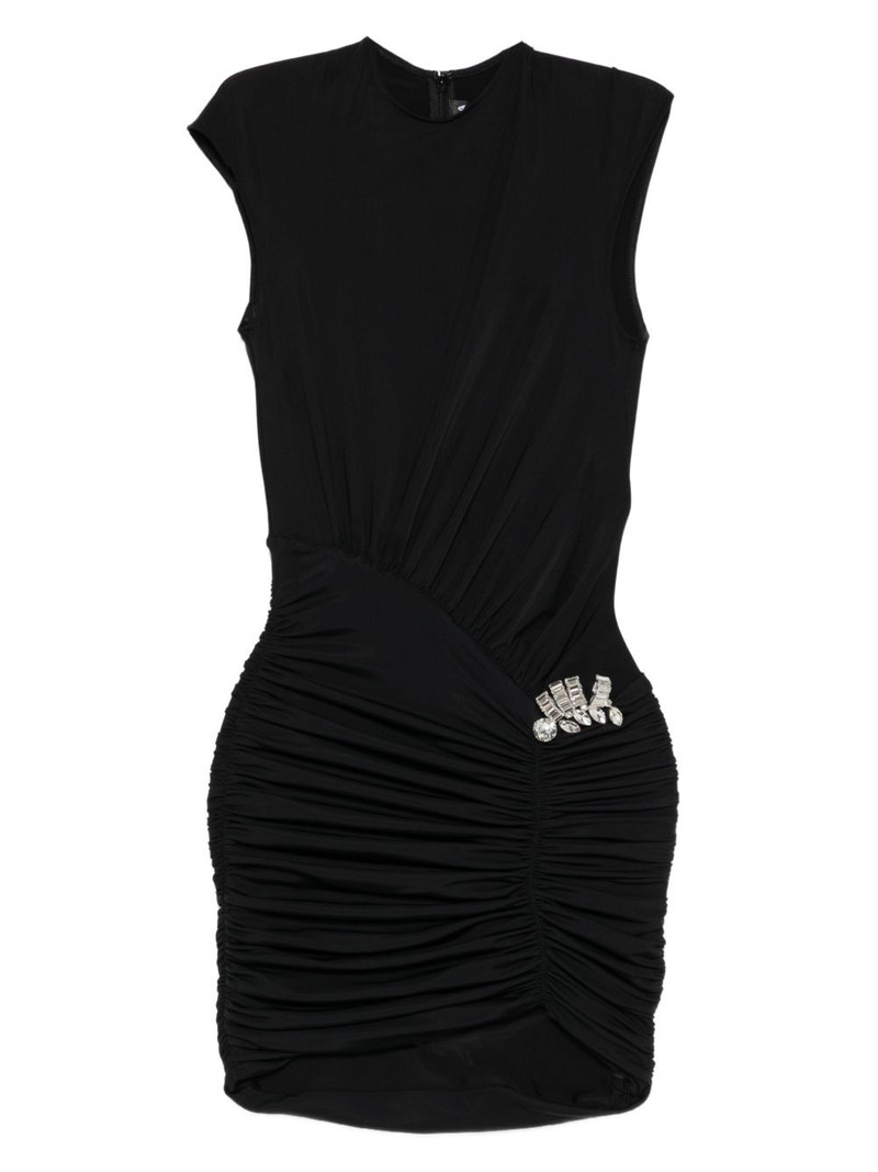 embellished ruched dress 1