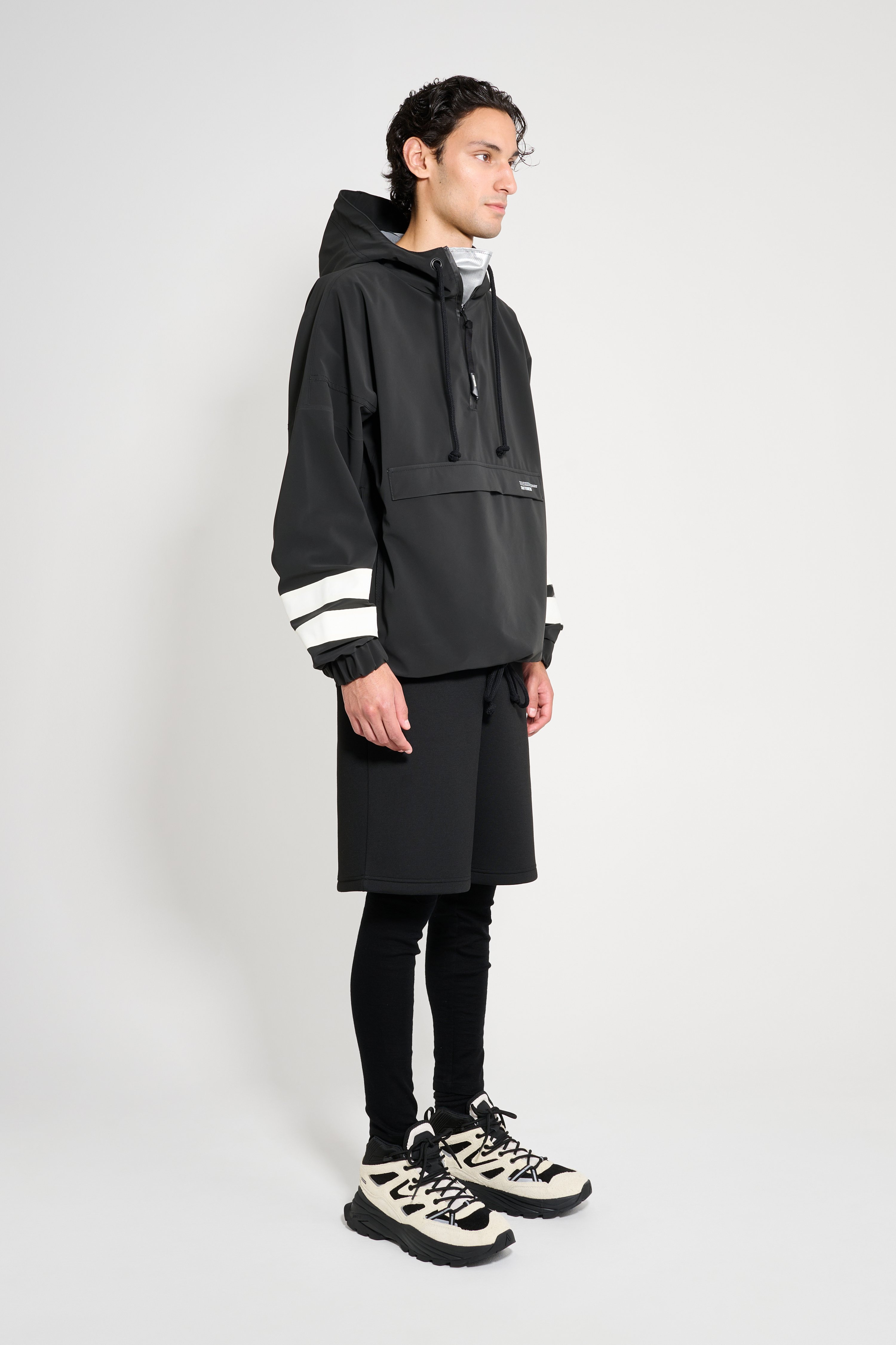 Forsa Stripe Anorak Black - 2