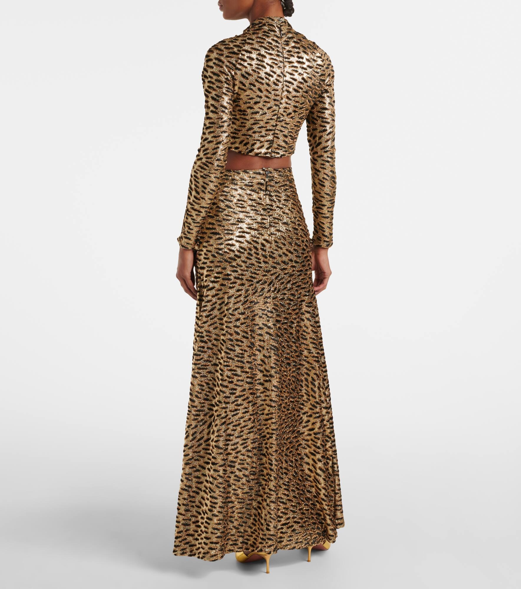 Tiger-print metallic top - 3