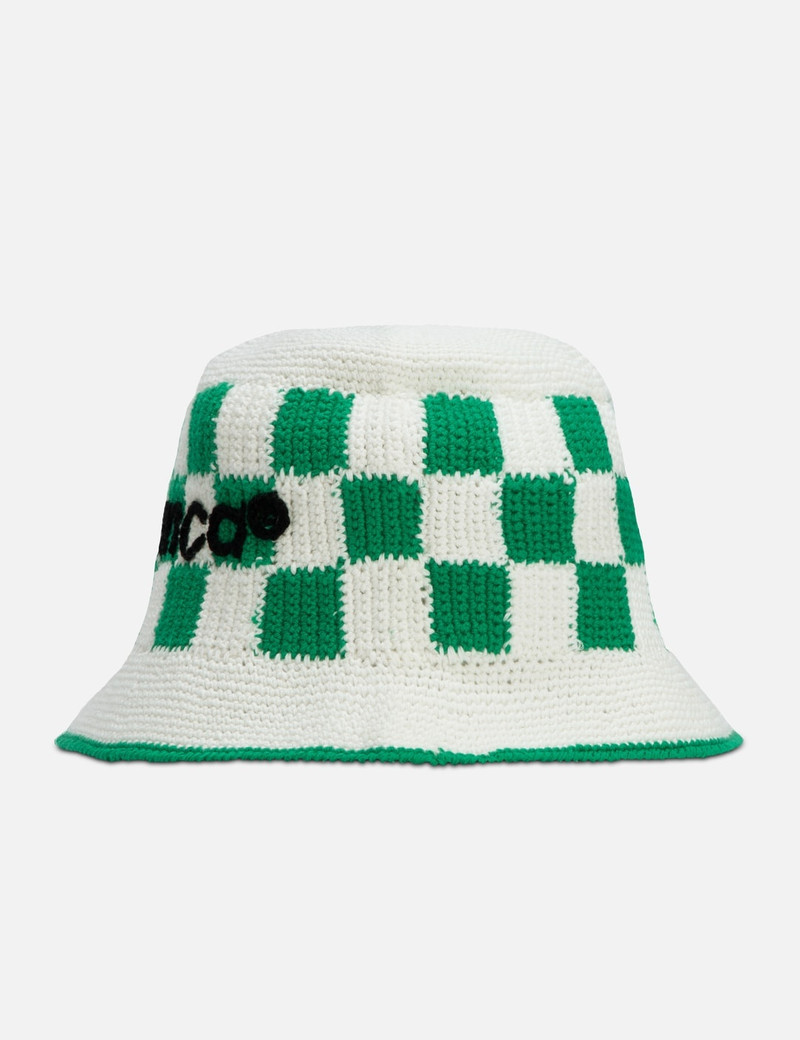 CASABLANCA COTTON SQUARE CROCHET HAT outlook