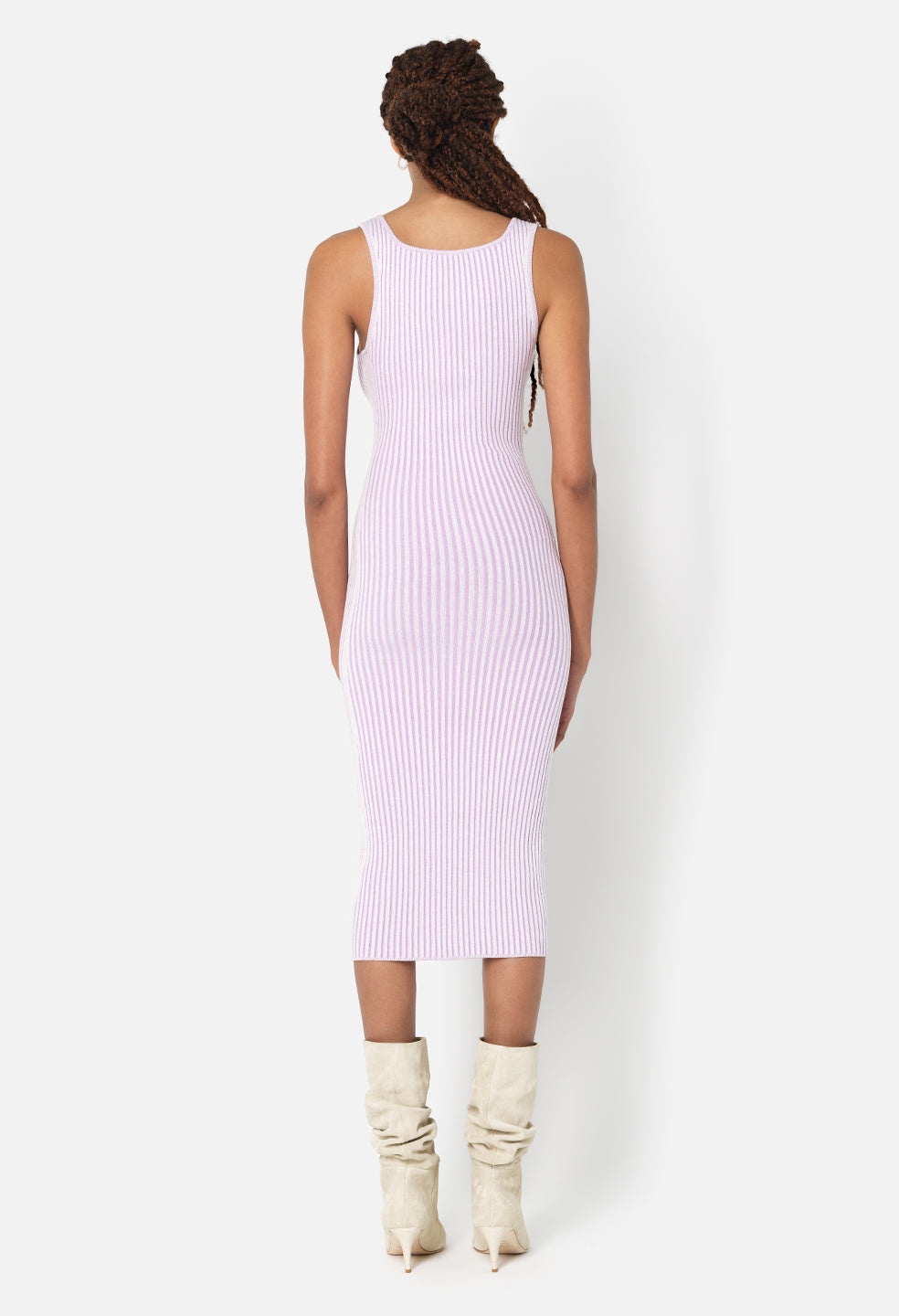 PIPER SILK RIB DRESS - 5