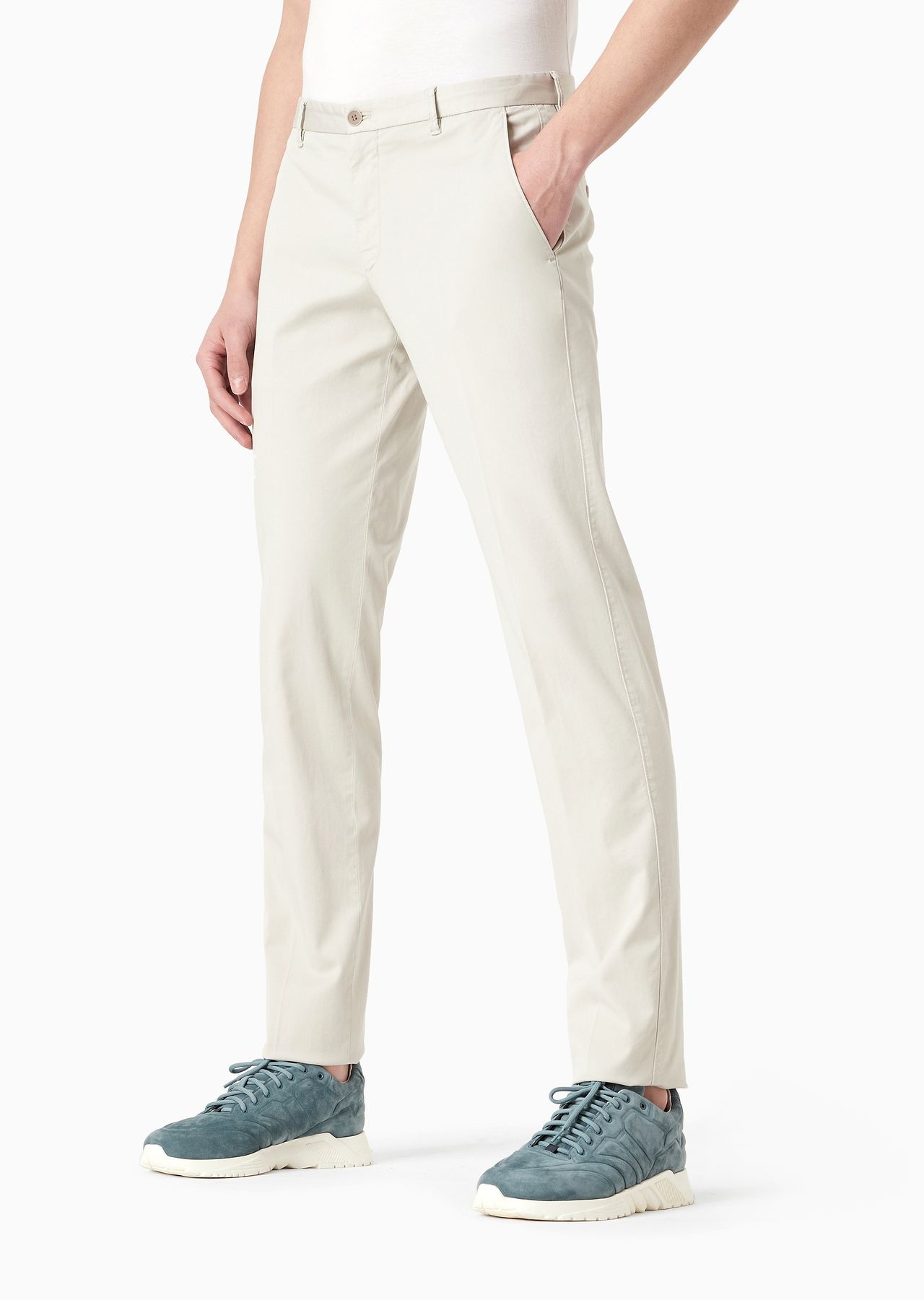 Trousers in stretch-cotton gabardine - 2