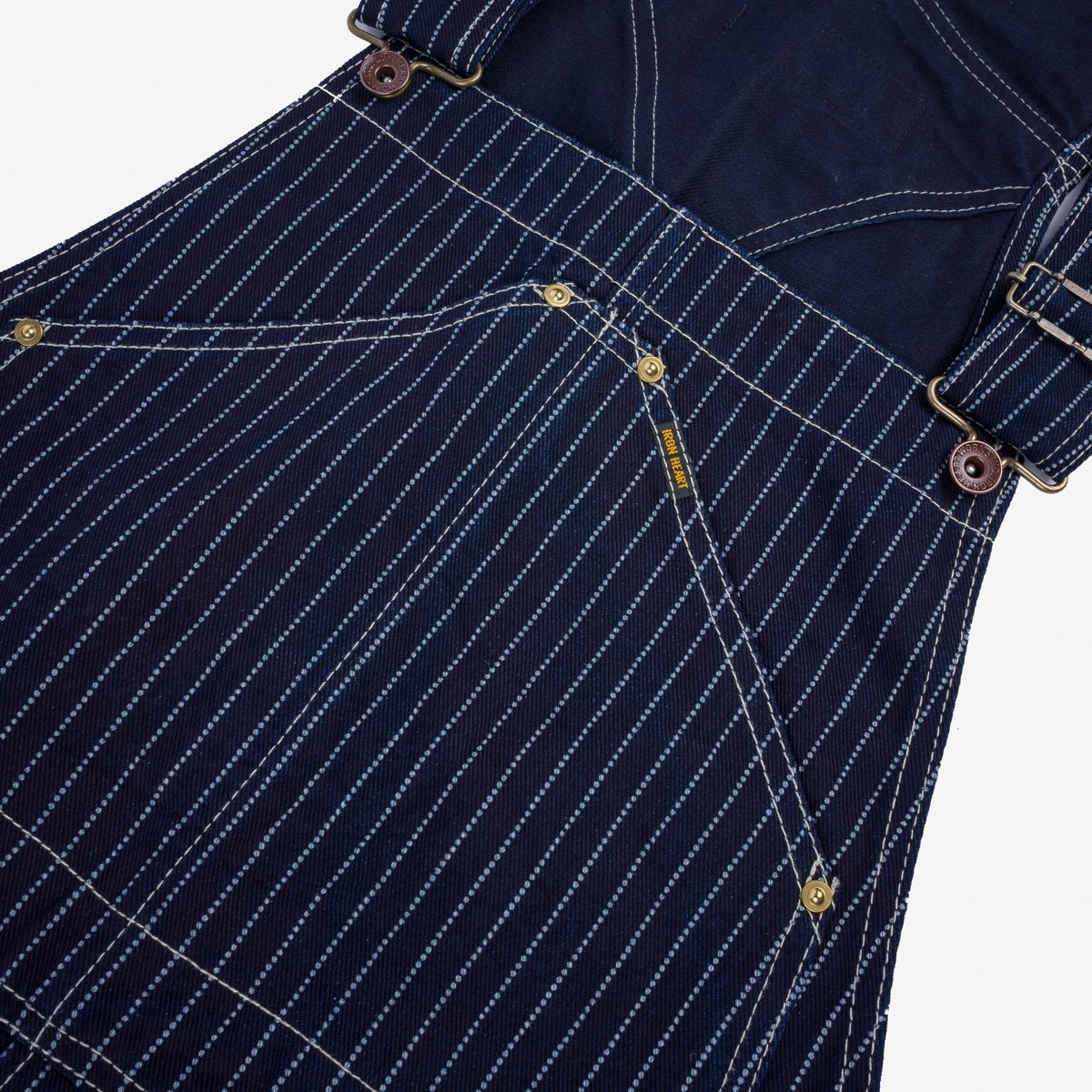 IH-819-IND 12oz Wabash Double Knee Overalls - Indigo - 7
