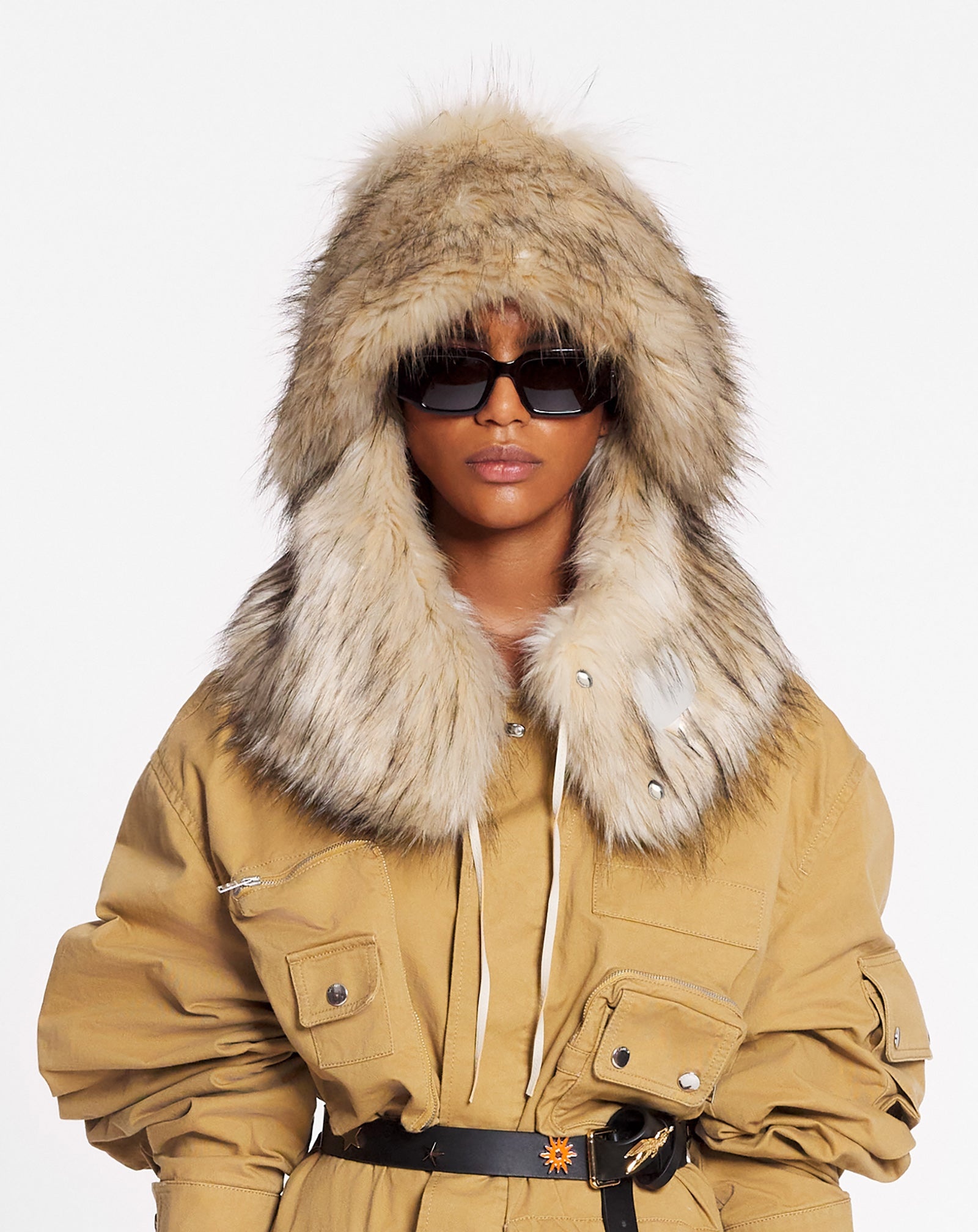 LANVIN X FUTURE FAUX FUR FISHERMAN HAT - 2