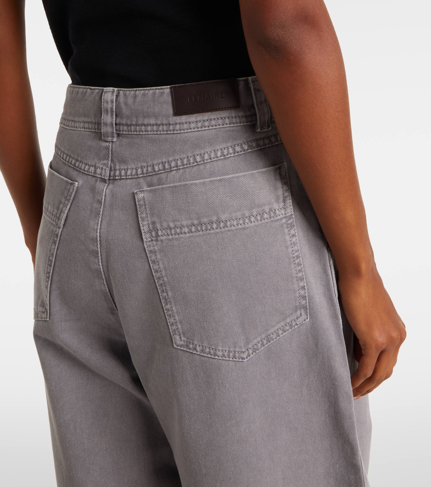 High-rise wide-leg jeans - 6
