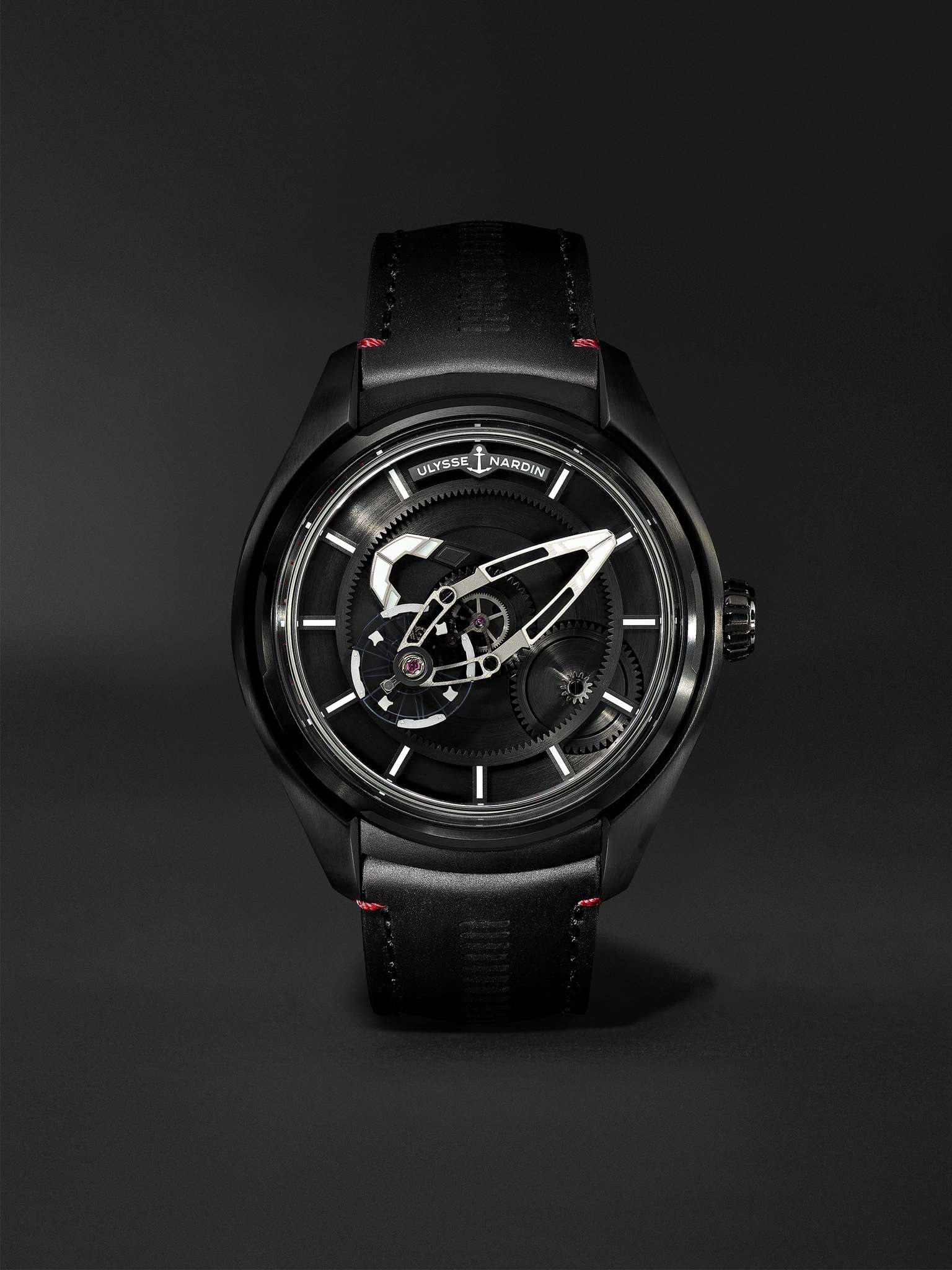 Freak X Ti Automatic 43mm Titanium and Leather Watch, Ref. No. 2303-270.1 - 1