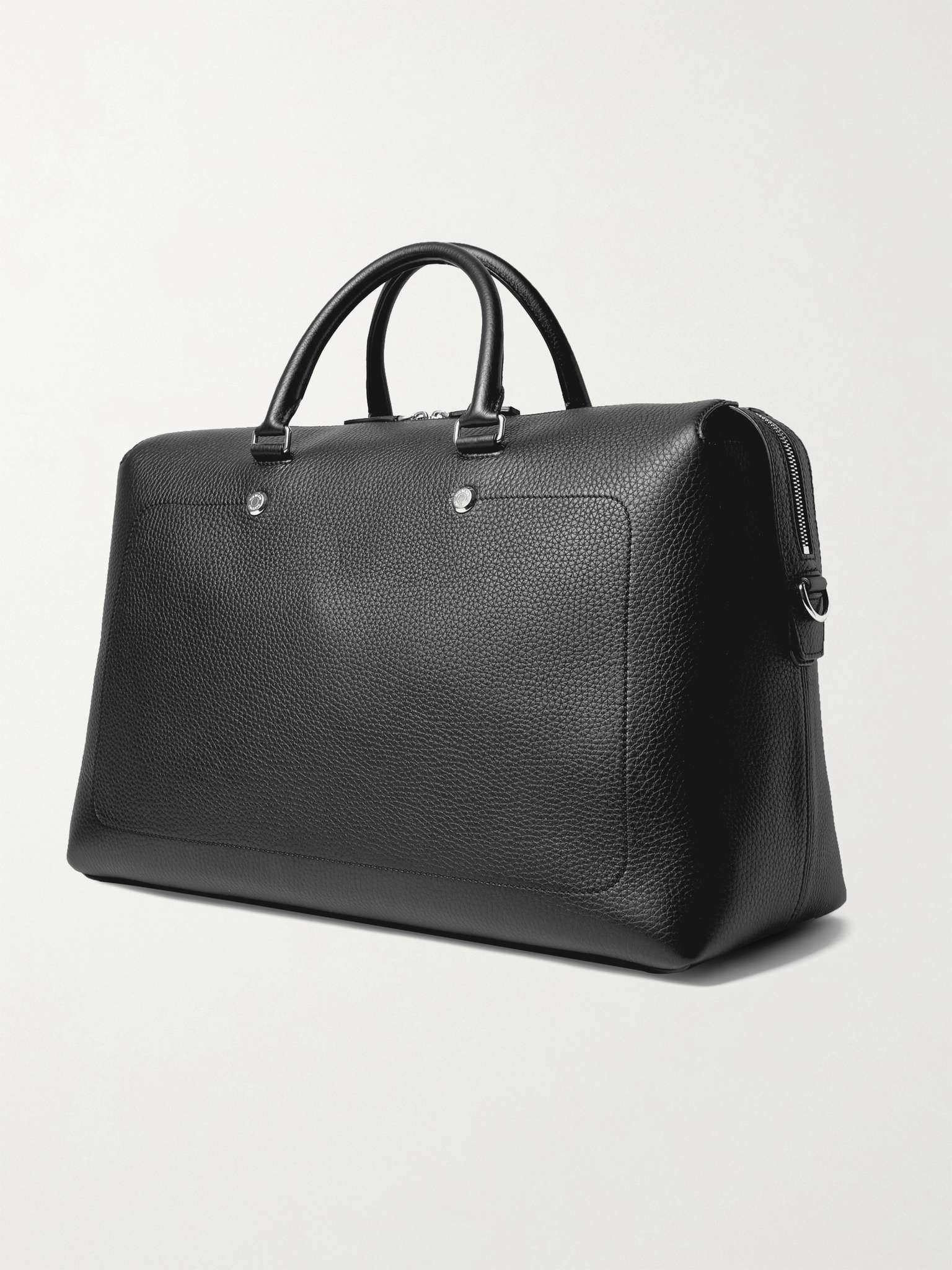 Logo-Trimmed Full-Grain Leather Holdall - 3