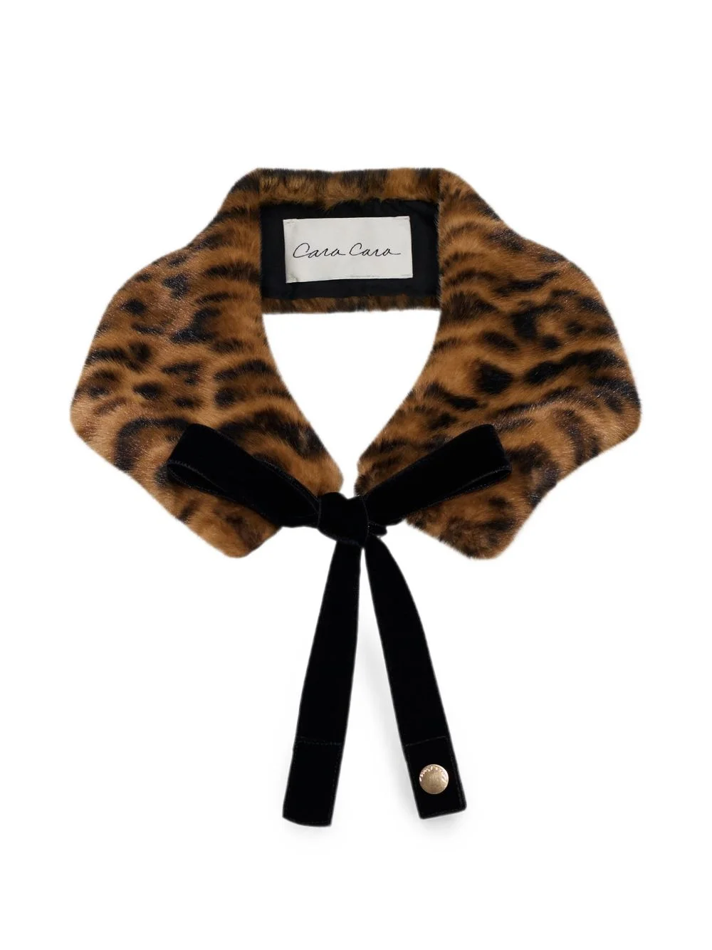 Stirling leopard-print collar - 1