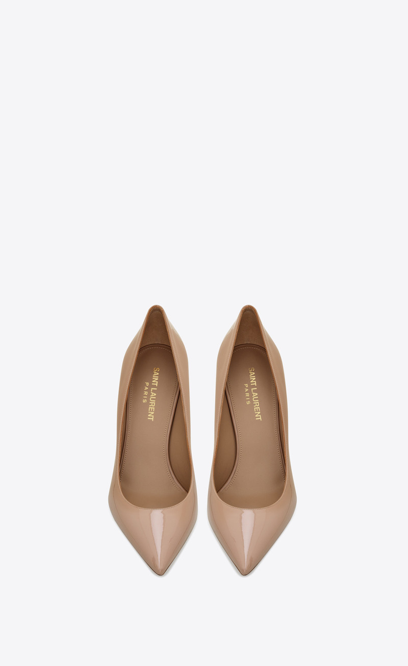 SAINT LAURENT anja pumps in patent leather outlook