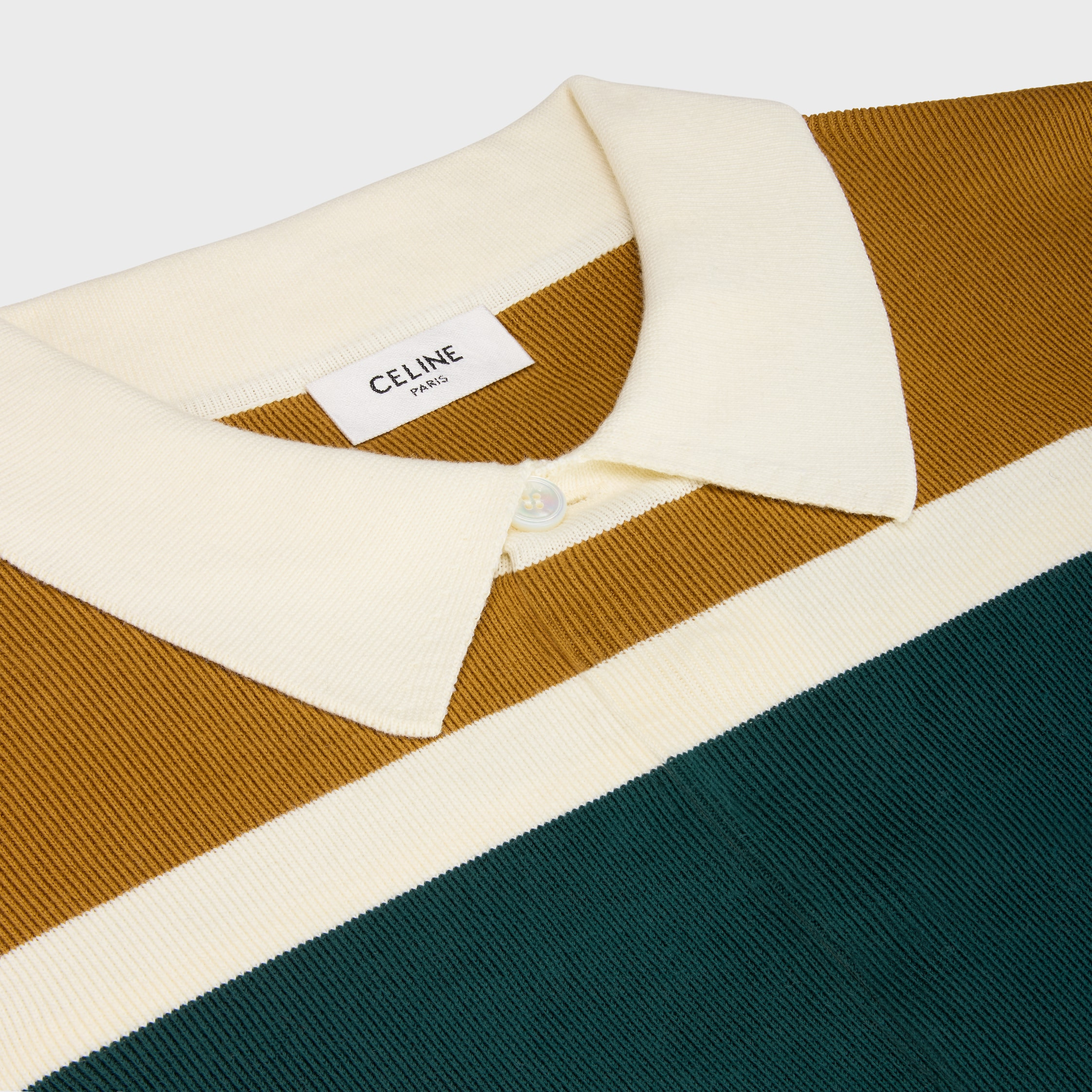 blason rugby polo shirt in striped cotton - 3