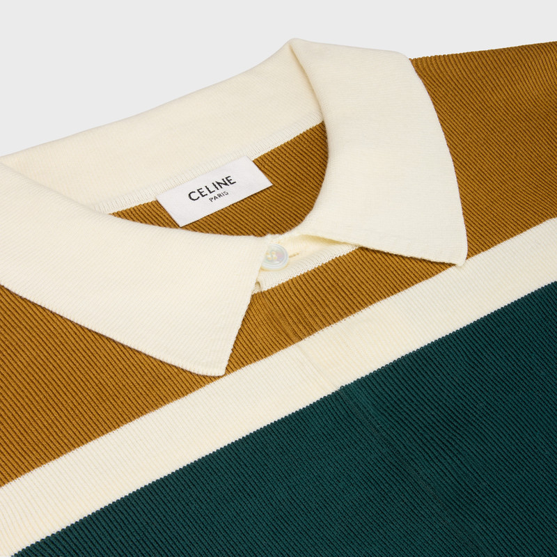 blason rugby polo shirt in striped cotton 3