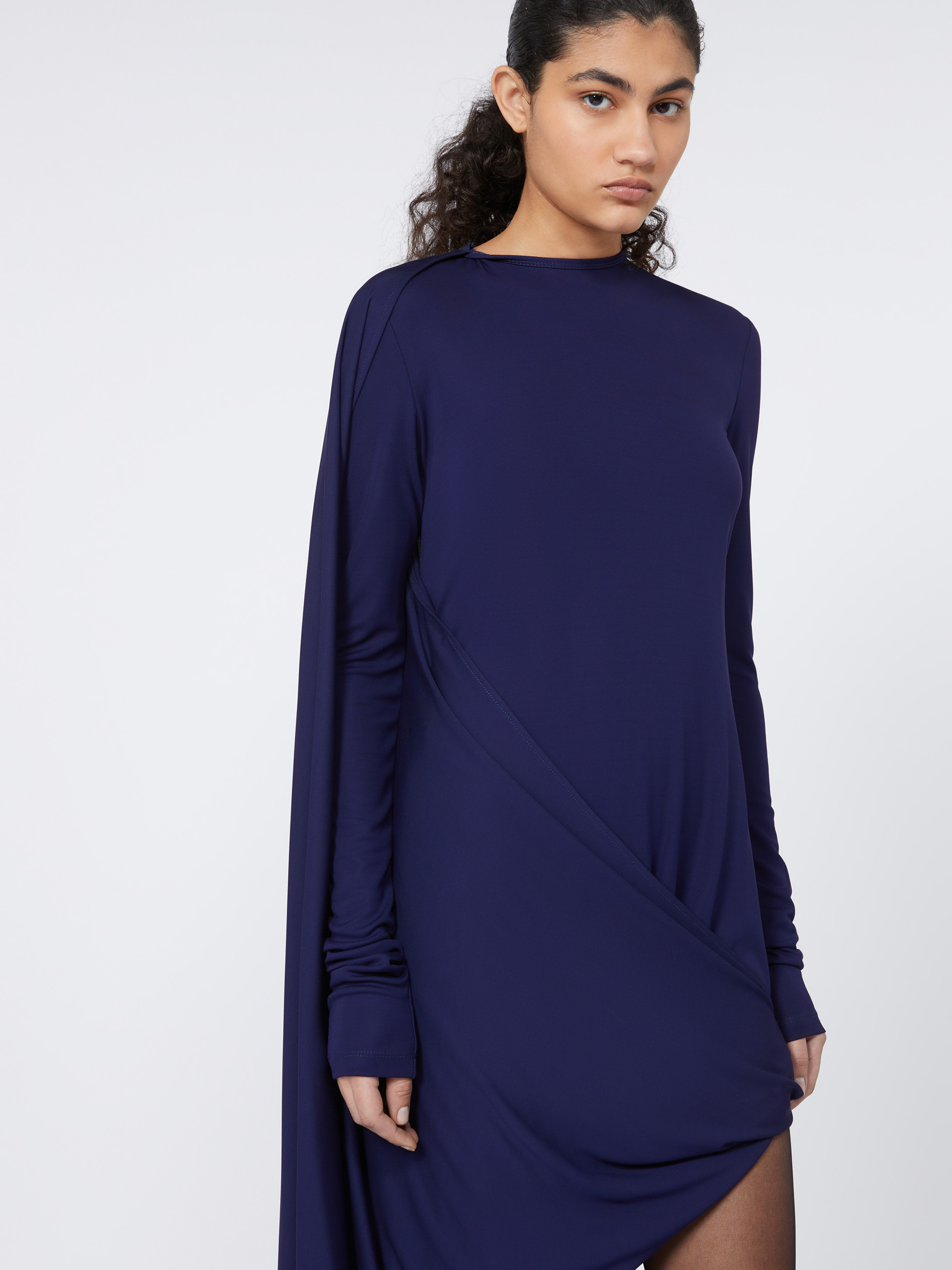 ARIETE1234 Asymmetrical draped dress - RUNWAY - 5
