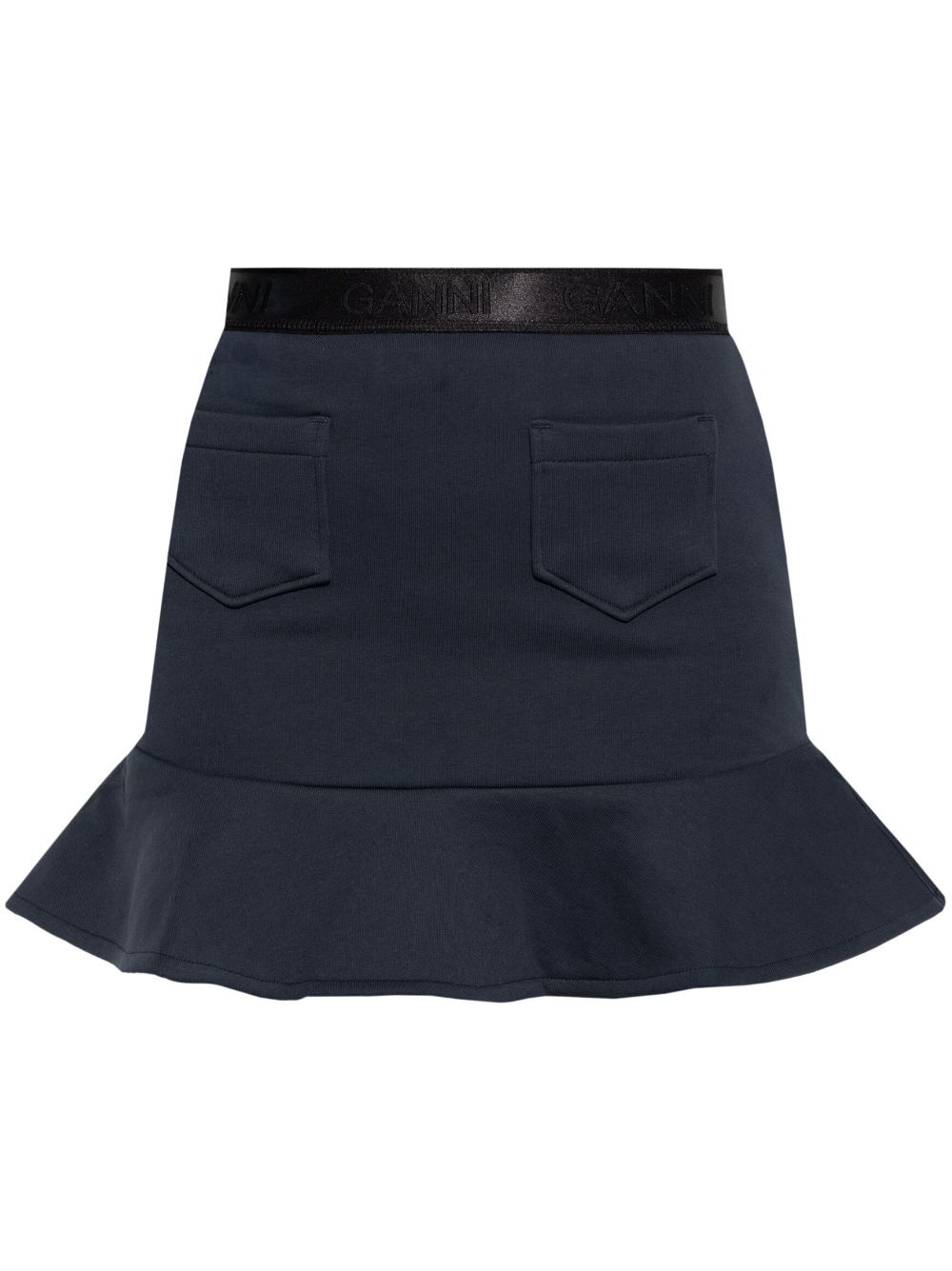 flared-hem mini skirt - 1