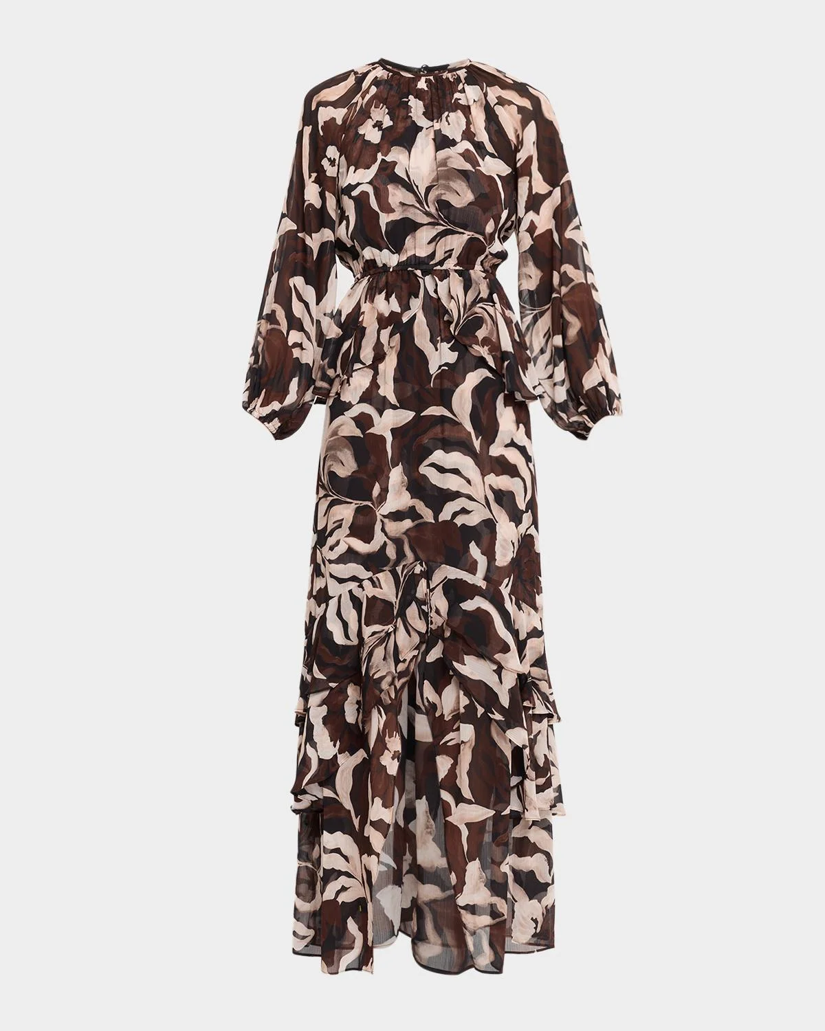 Sanaz Ruffle-Hem Maxi Dress - 1