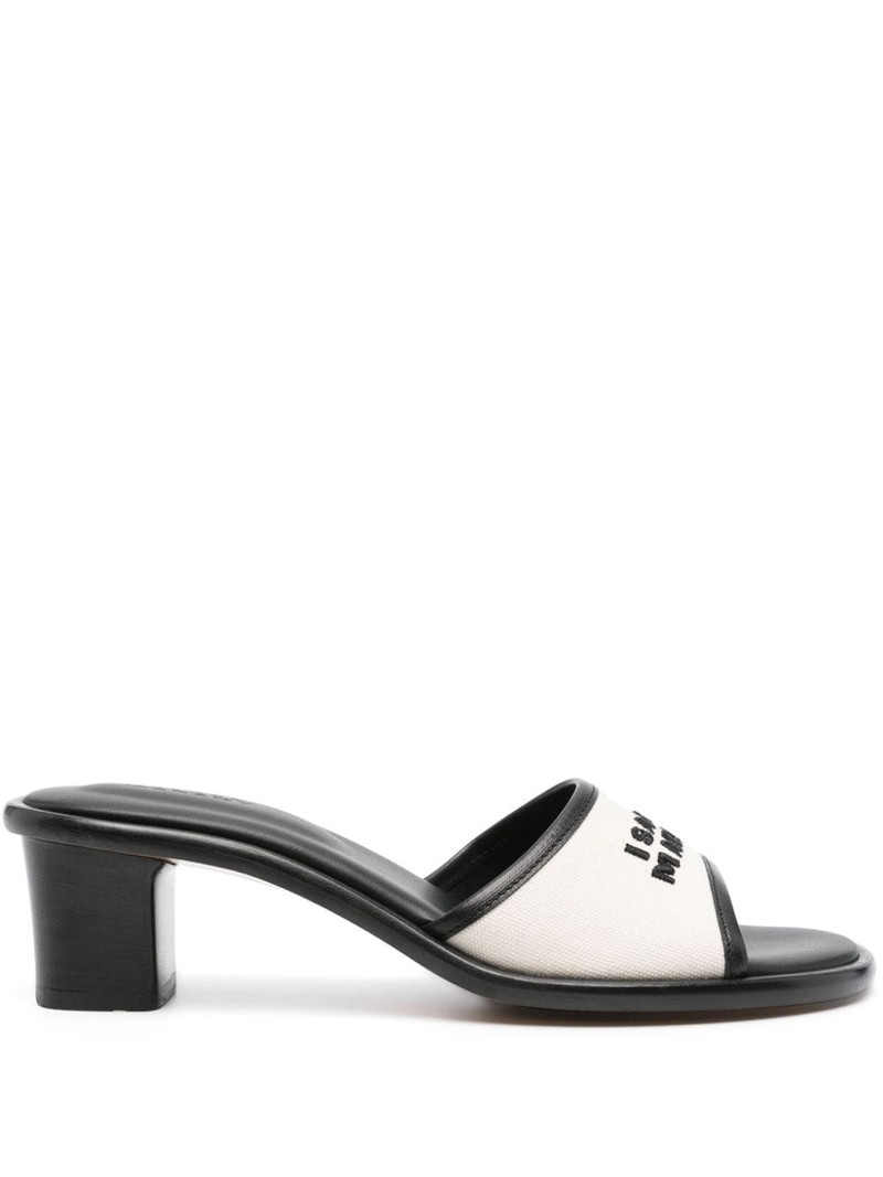 60mm logo-embroidered mules 1