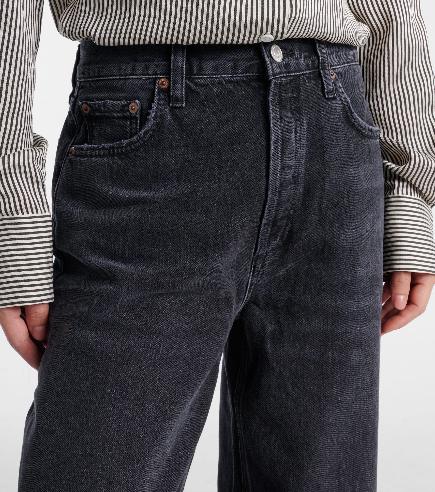 Low Slung Baggy wide-leg jeans - 4