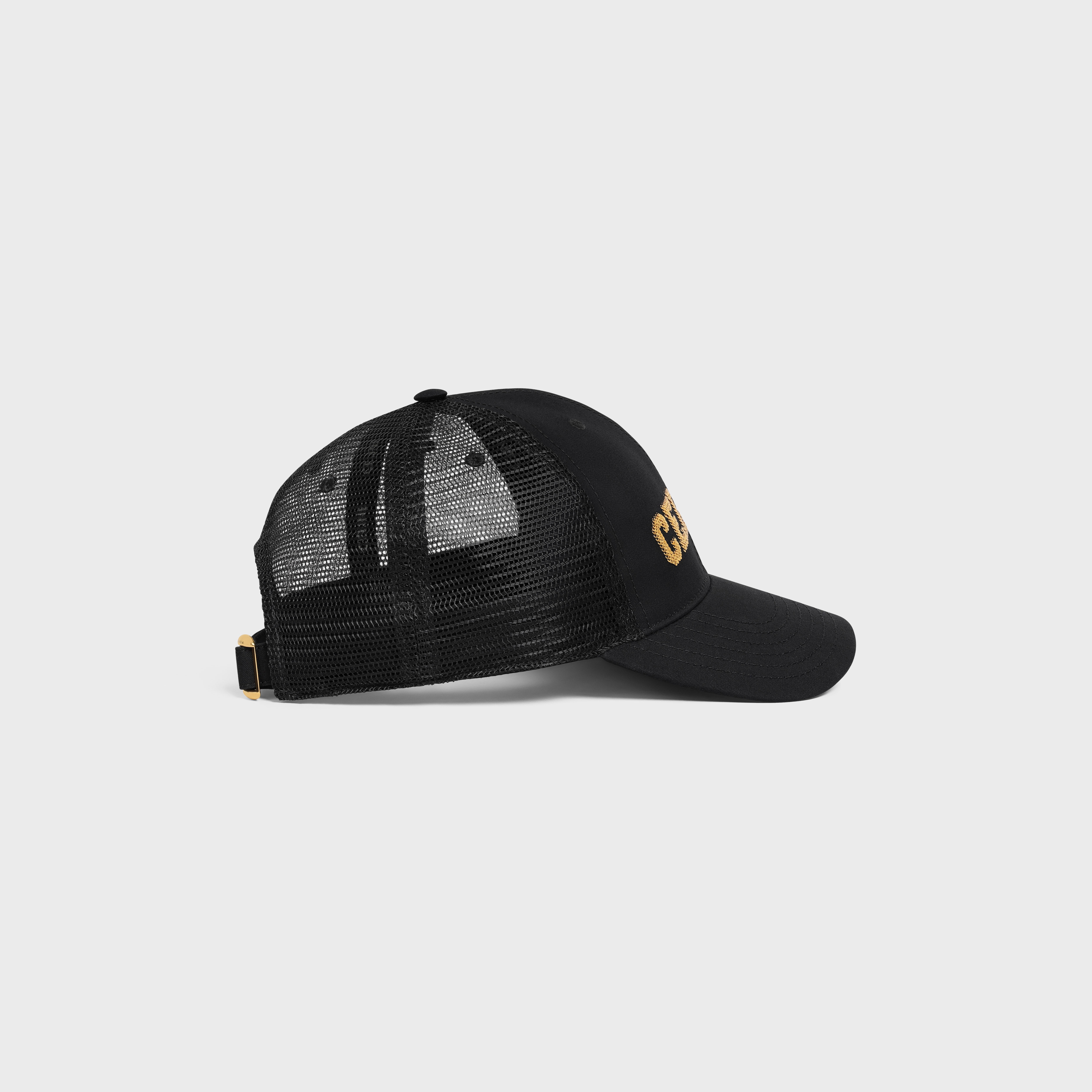 Celine embroidered cotton cap - 3