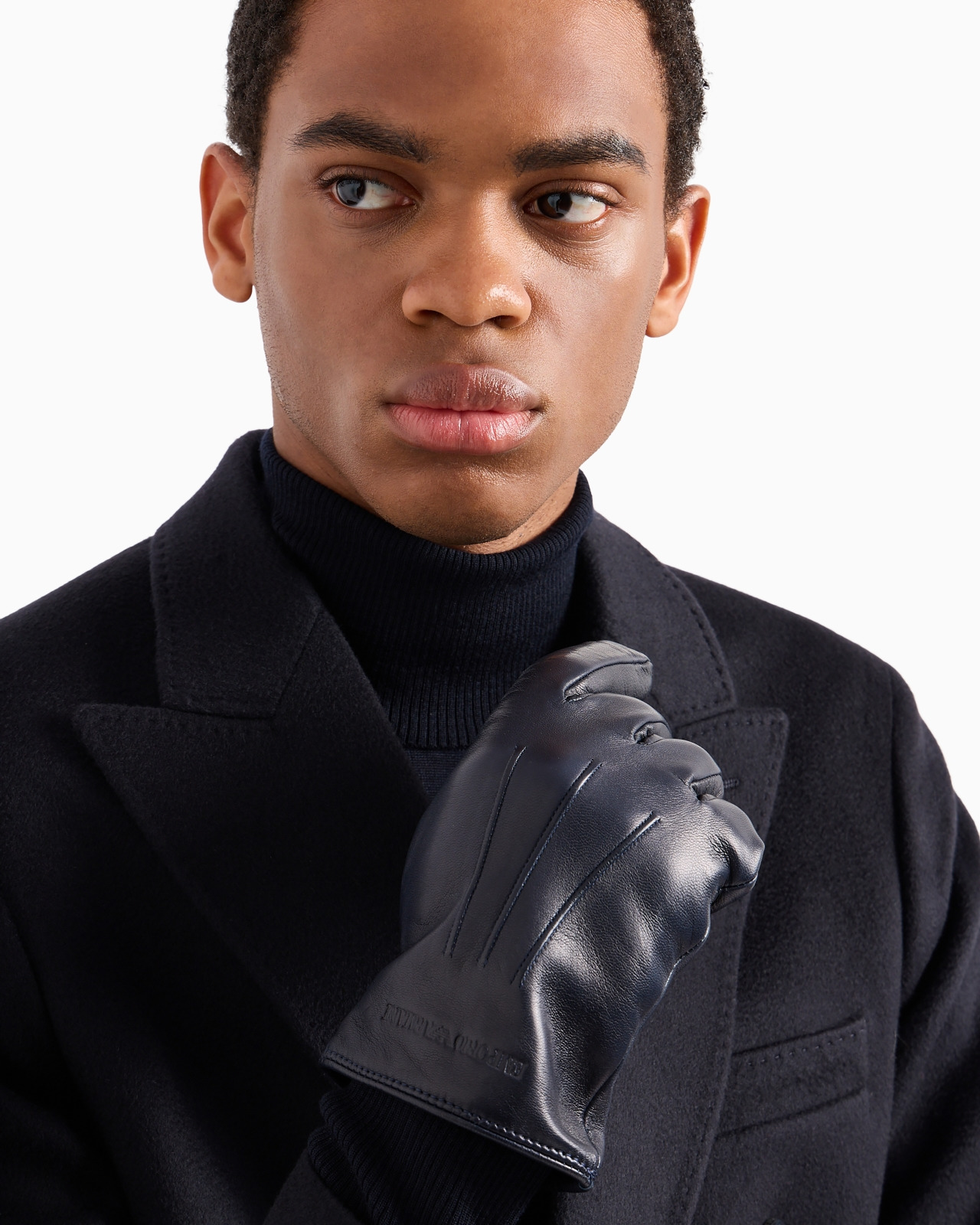 Lambskin nappa leather gloves with baguette detail - 3