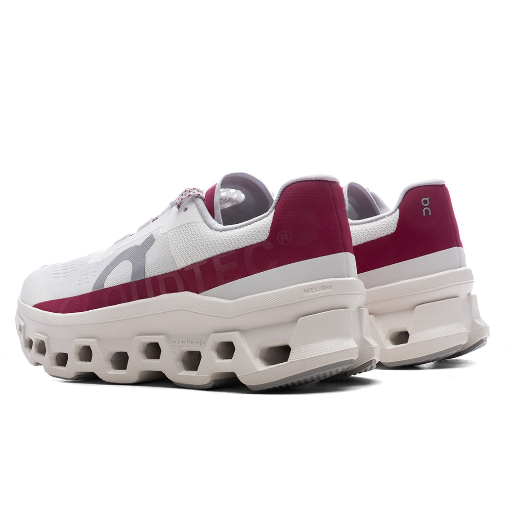 WOMEN'S CLOUDMONSTER - IVORY/GRENADINE - 3