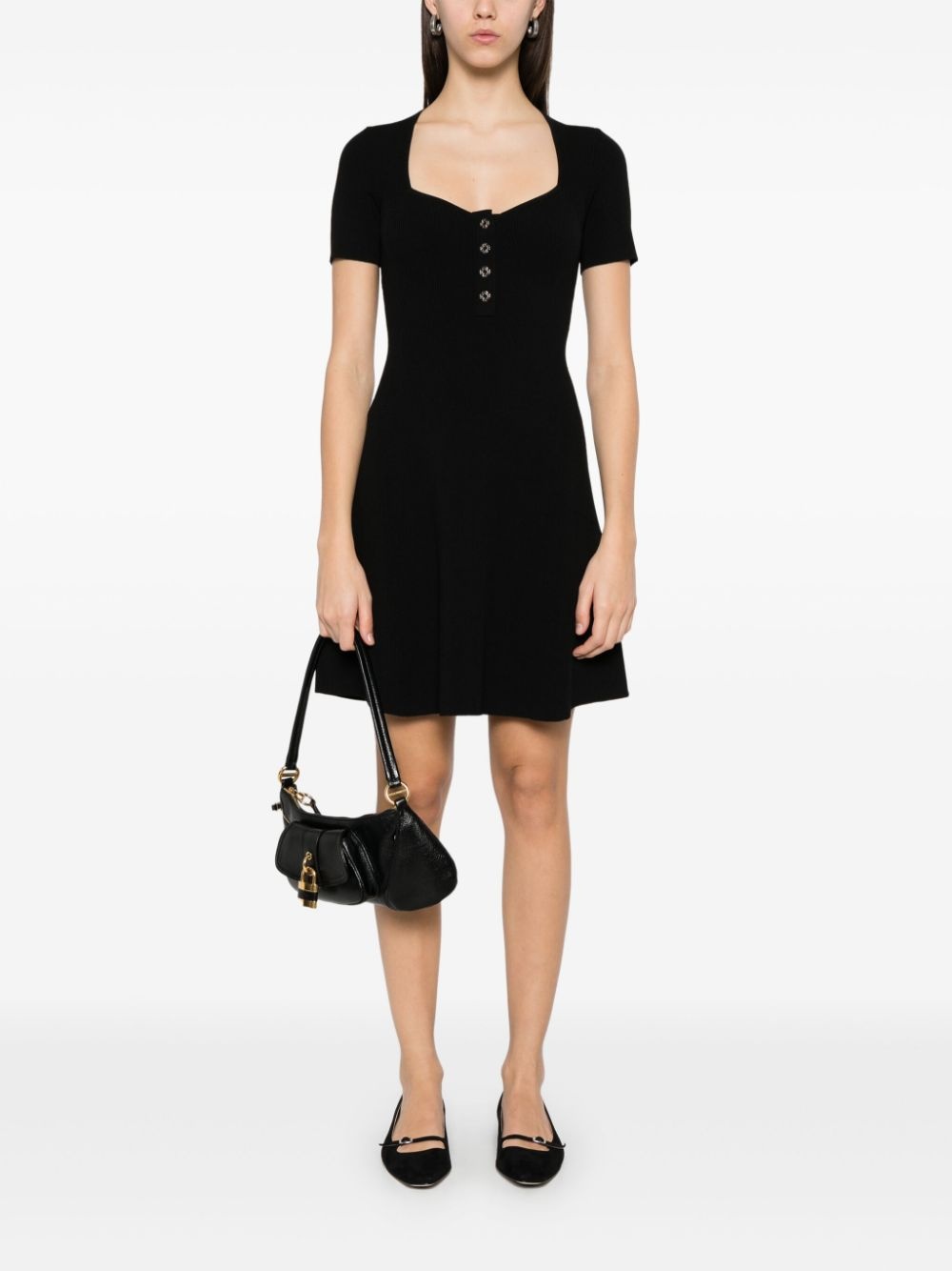 ribbed mini dress - 2