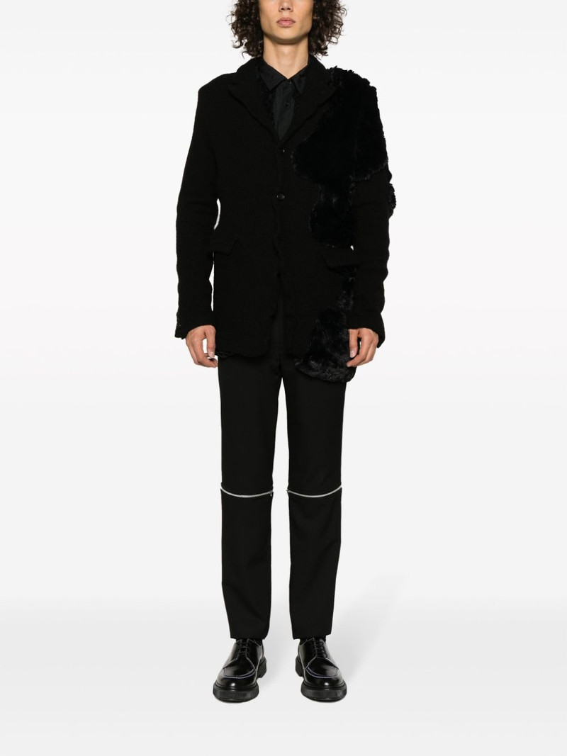 Comme des Garçons Homme Plus panelled single-breasted blazer outlook